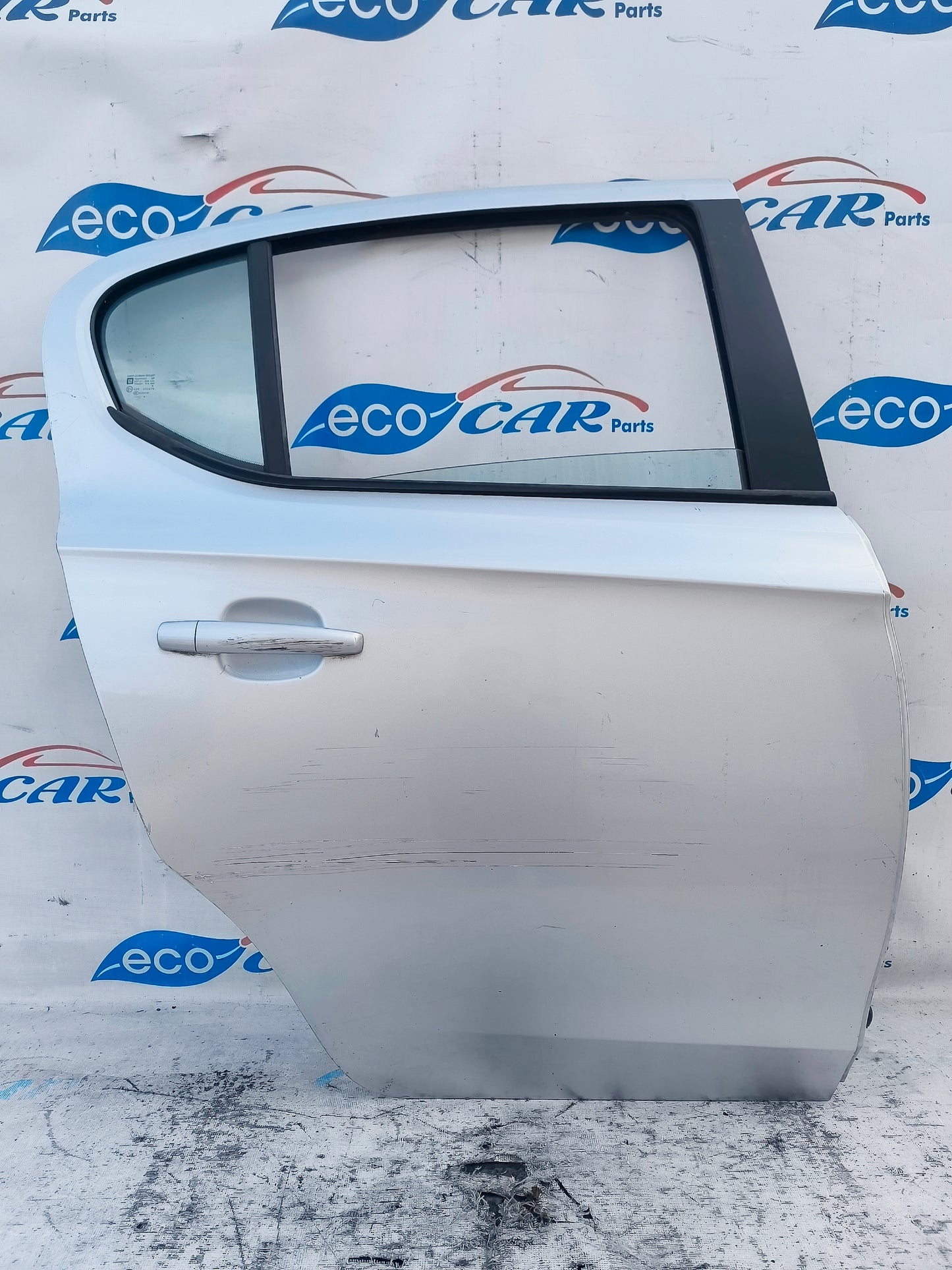 Rear right door silver grey Opel Corsa E ecoAG6264
