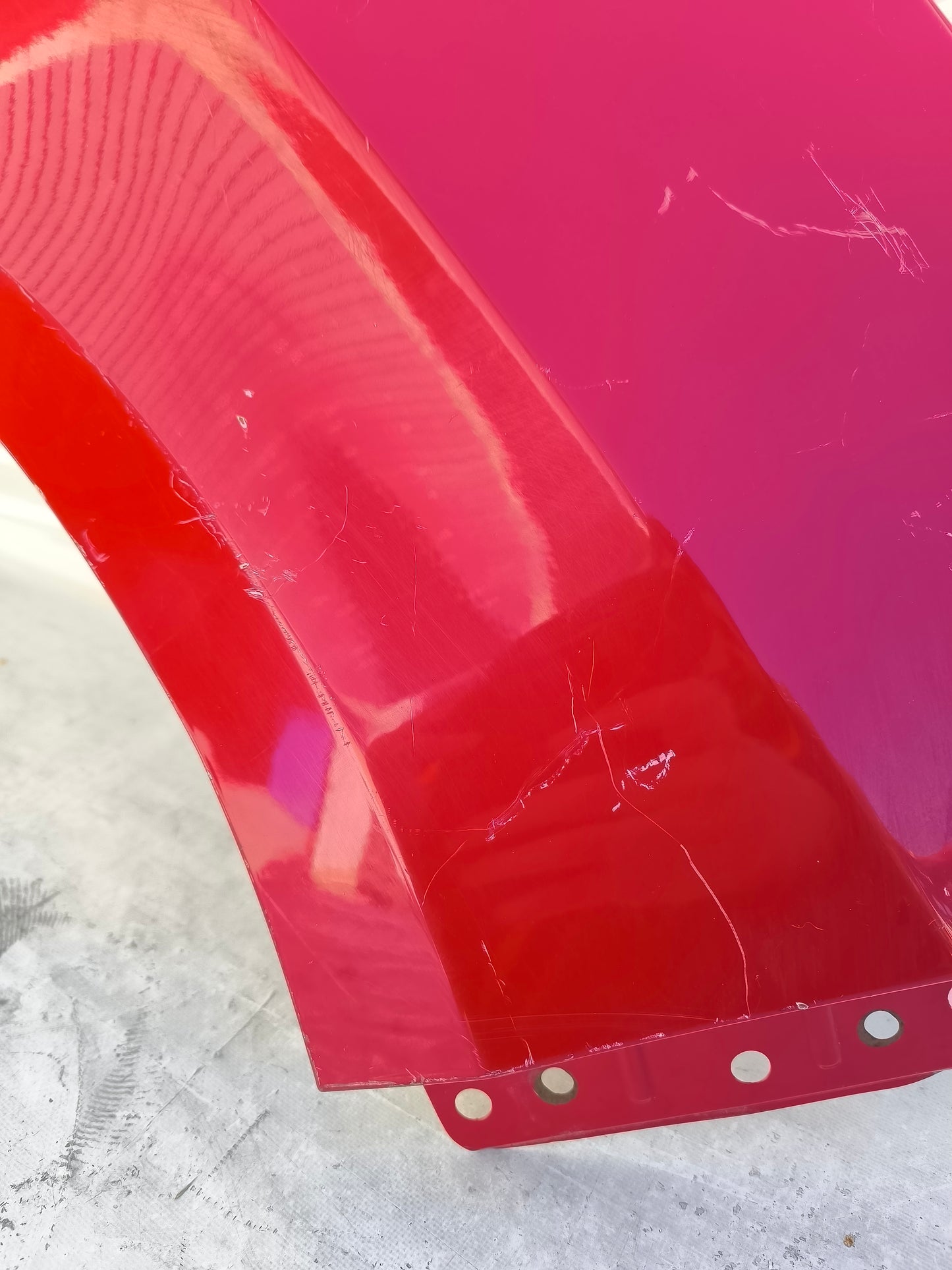 Parafango dx DR 1 2010 rosso ecoAG8118