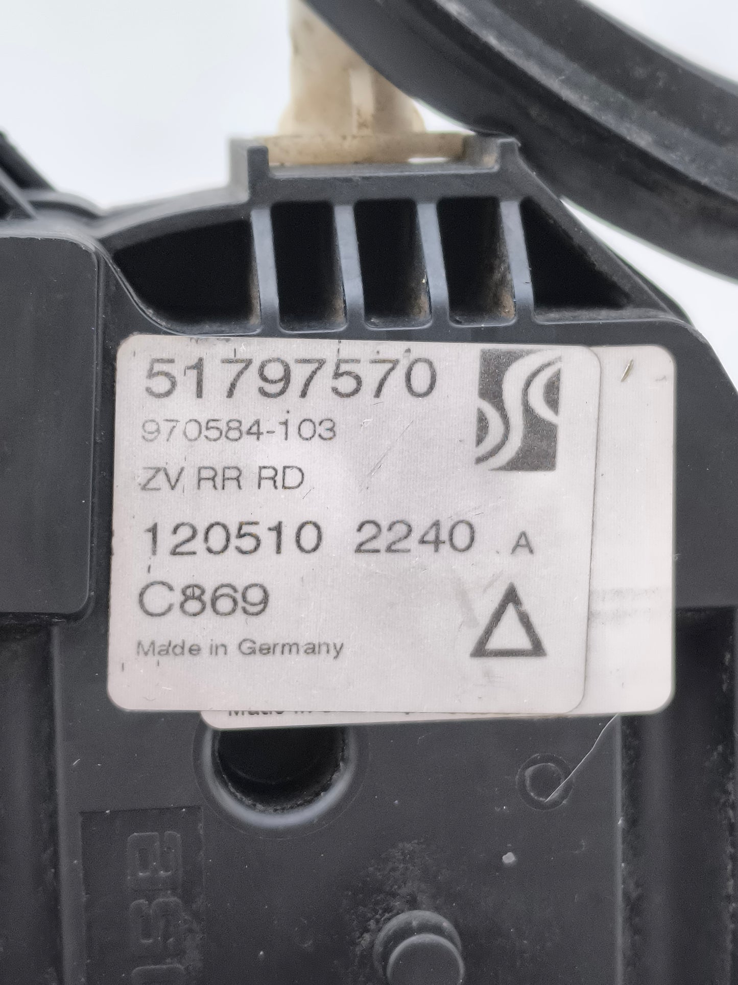 Serratura posteriore dx Fiat Grande Punto 199 codice: 51797570 6 pin ecoAG7445