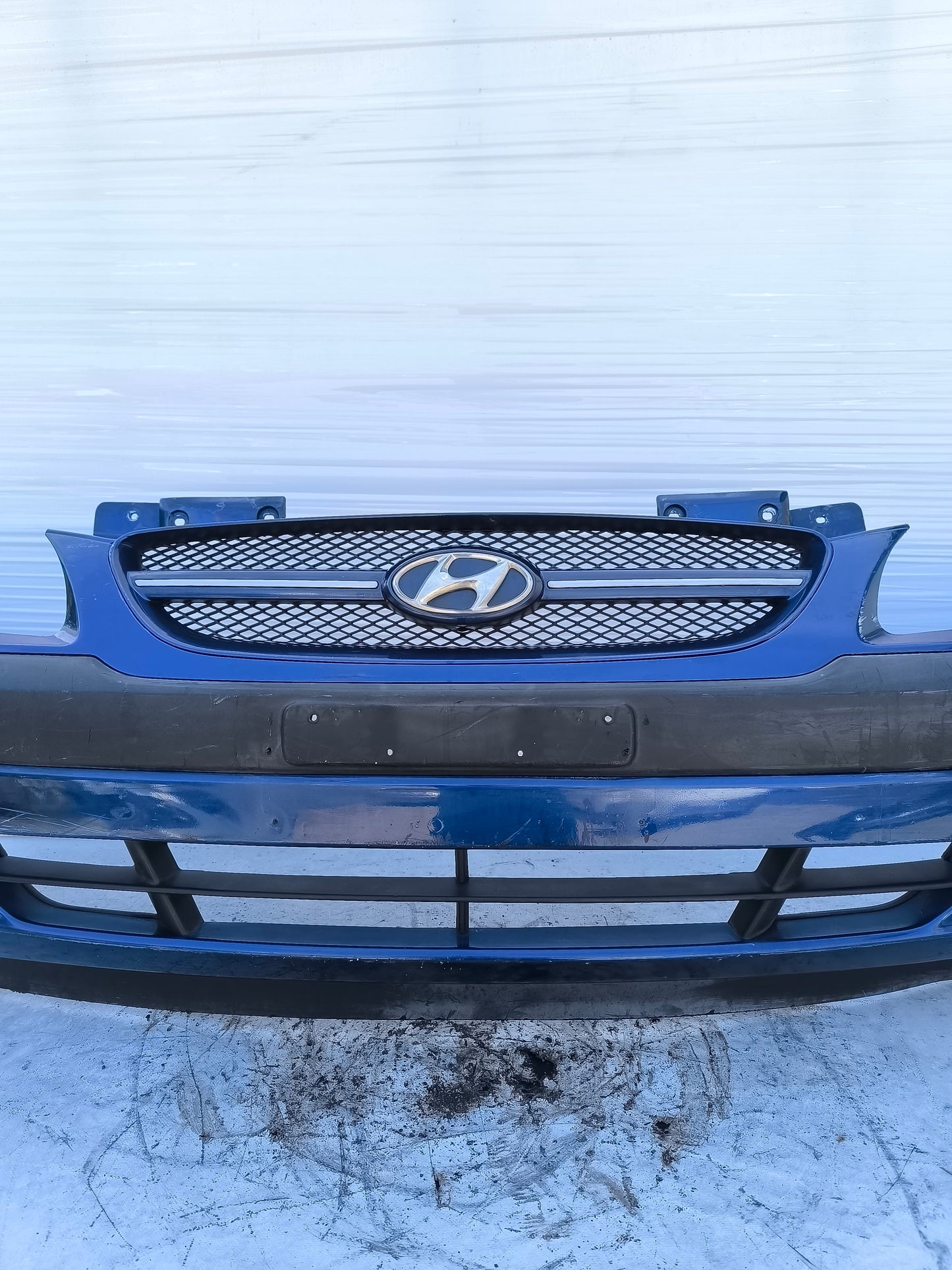 Paraurti anteriore blu Hyundai Getz anno 2006 ecoAG8366