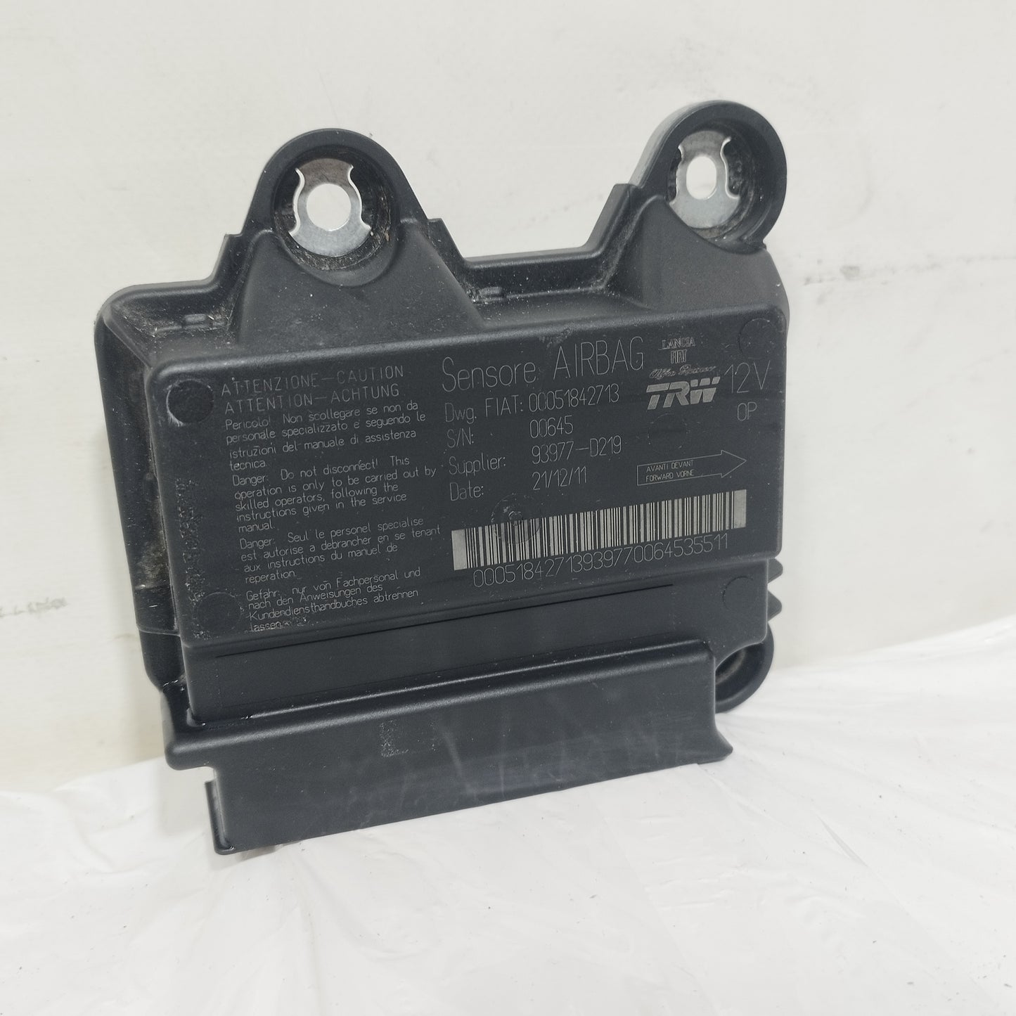 Centralina airbag Fiat New Panda 2012-2024 cod: 00051842713 ecoAC16129
