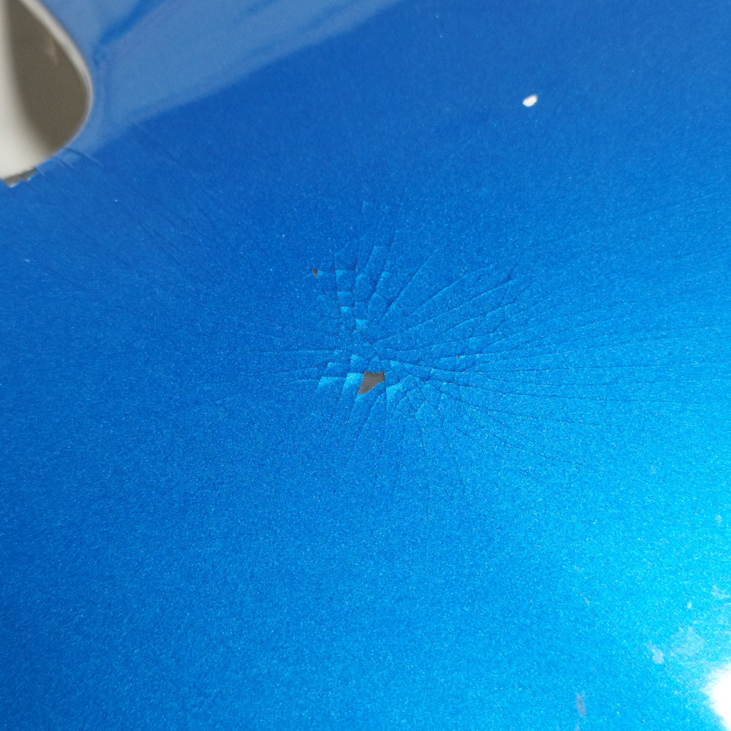 Electric Blue Front Bumper Hyundai i10 2009 ecoAC9694