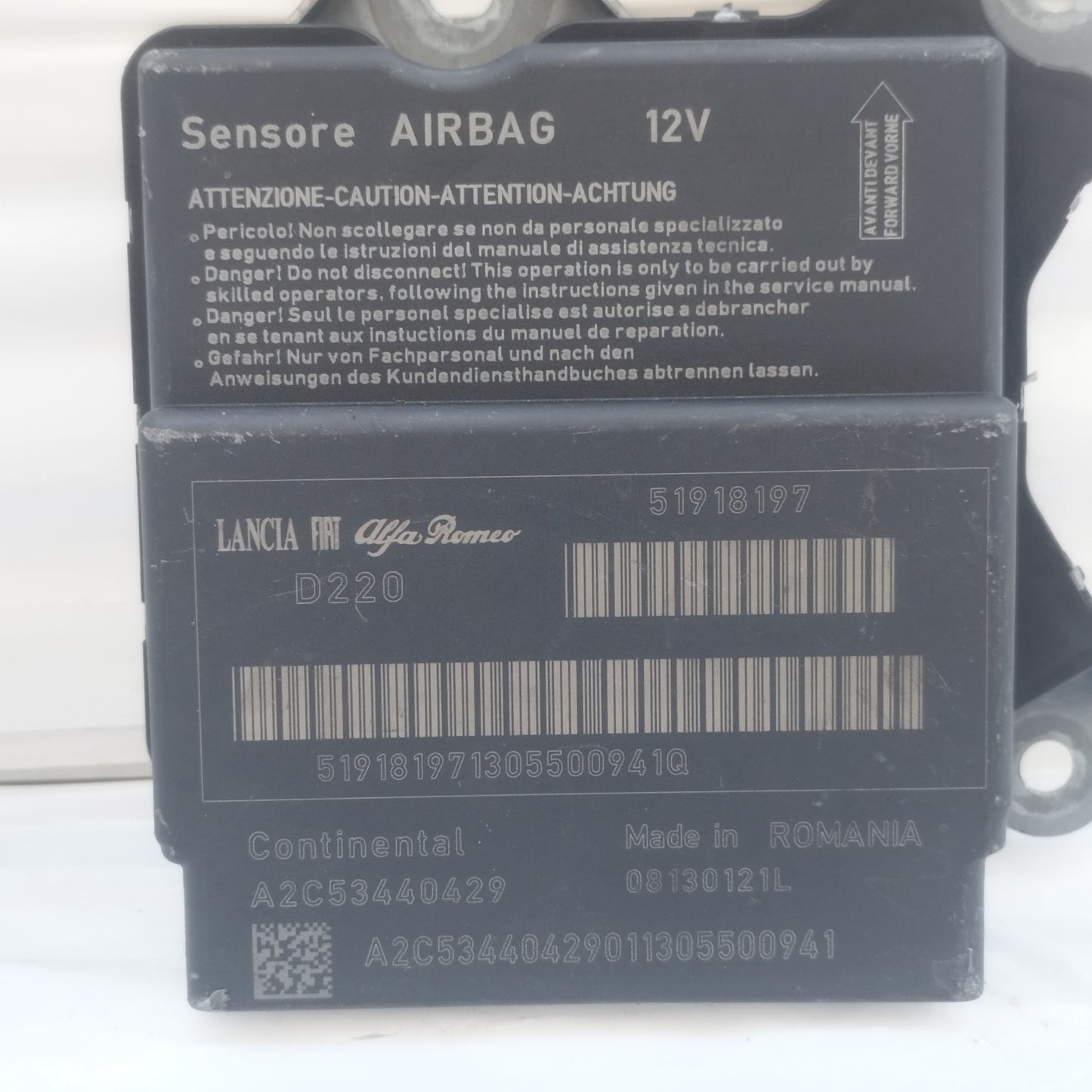 Kit airbag Fiat Punto Street 2013 cod: 51918197 ecoAC15984