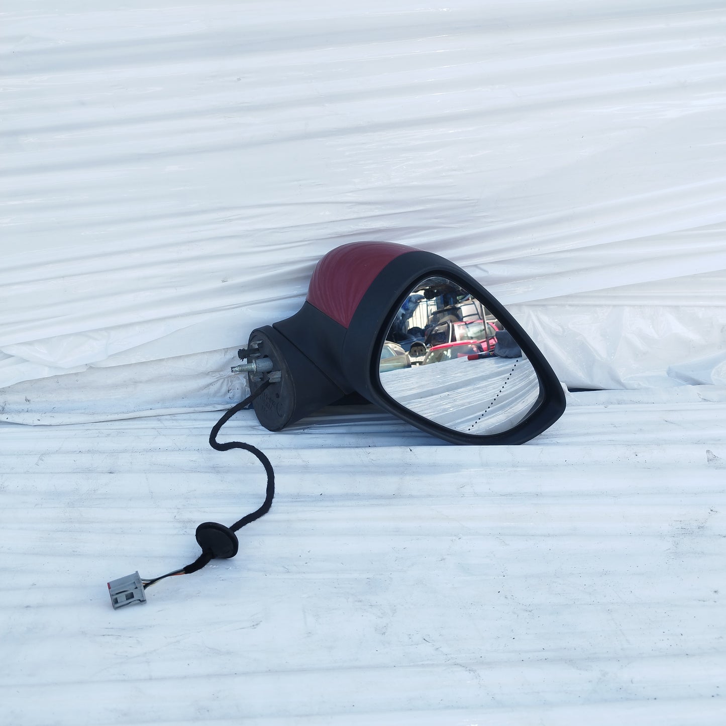 Specchietto elettrico anteriore dx Bordeaux Ford Fiesta (mkVI) 2008-2013 6 fili ecoDM397