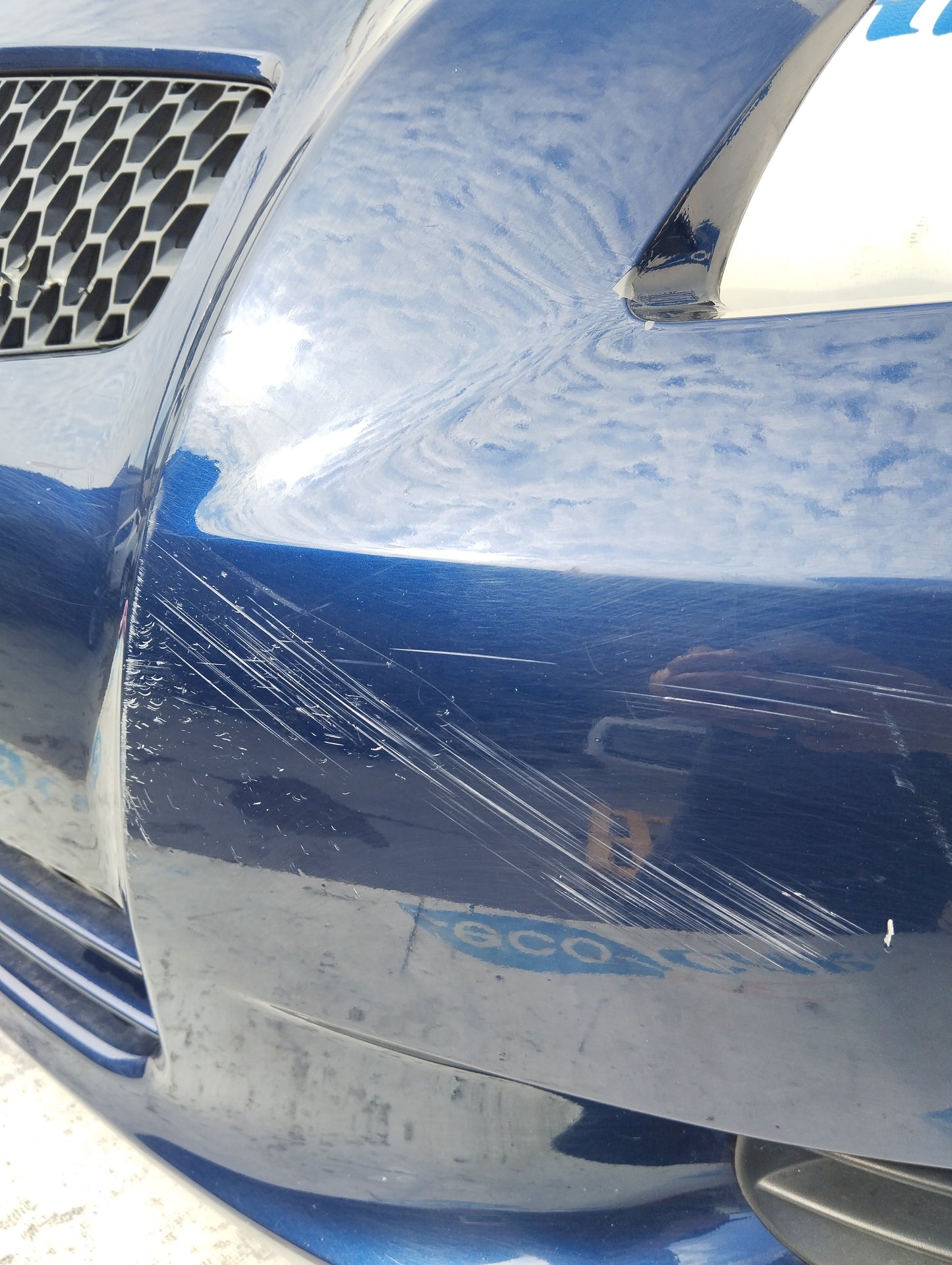 Blue Front Bumper Toyota Yaris 2008 ecoAG5471