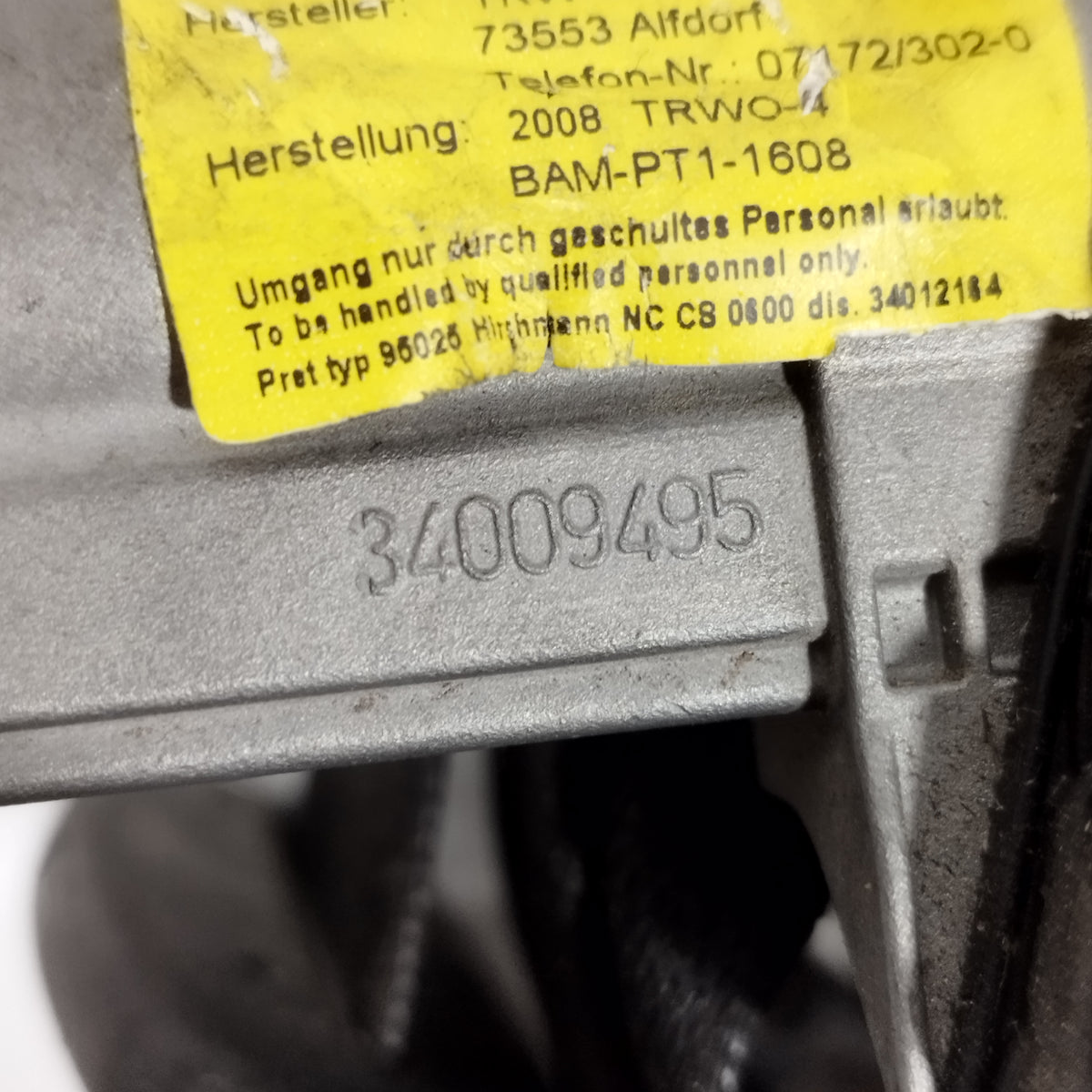 Cintura di sicurezza sx Fiat 500 2007-2015 cod: 34009495 ecoAC17030