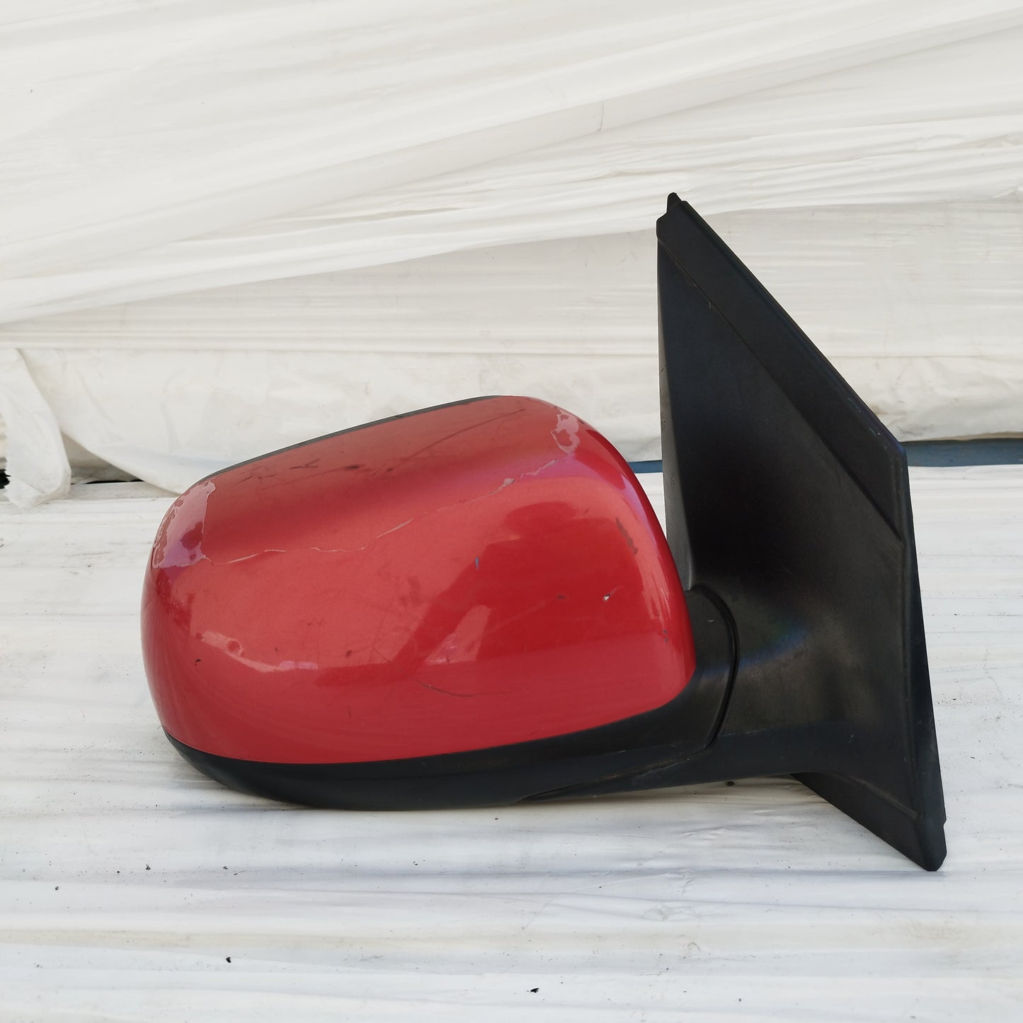 Specchietto manuale anteriore dx rosso Kia Picanto (TA)2011-2017 ecoDM384
