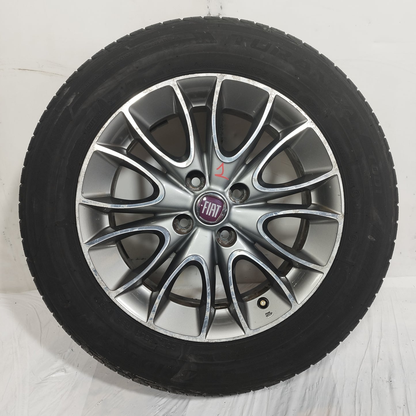 Cerchi in lega con gomme Fiat punto Evo 2012 ecoAC15266
