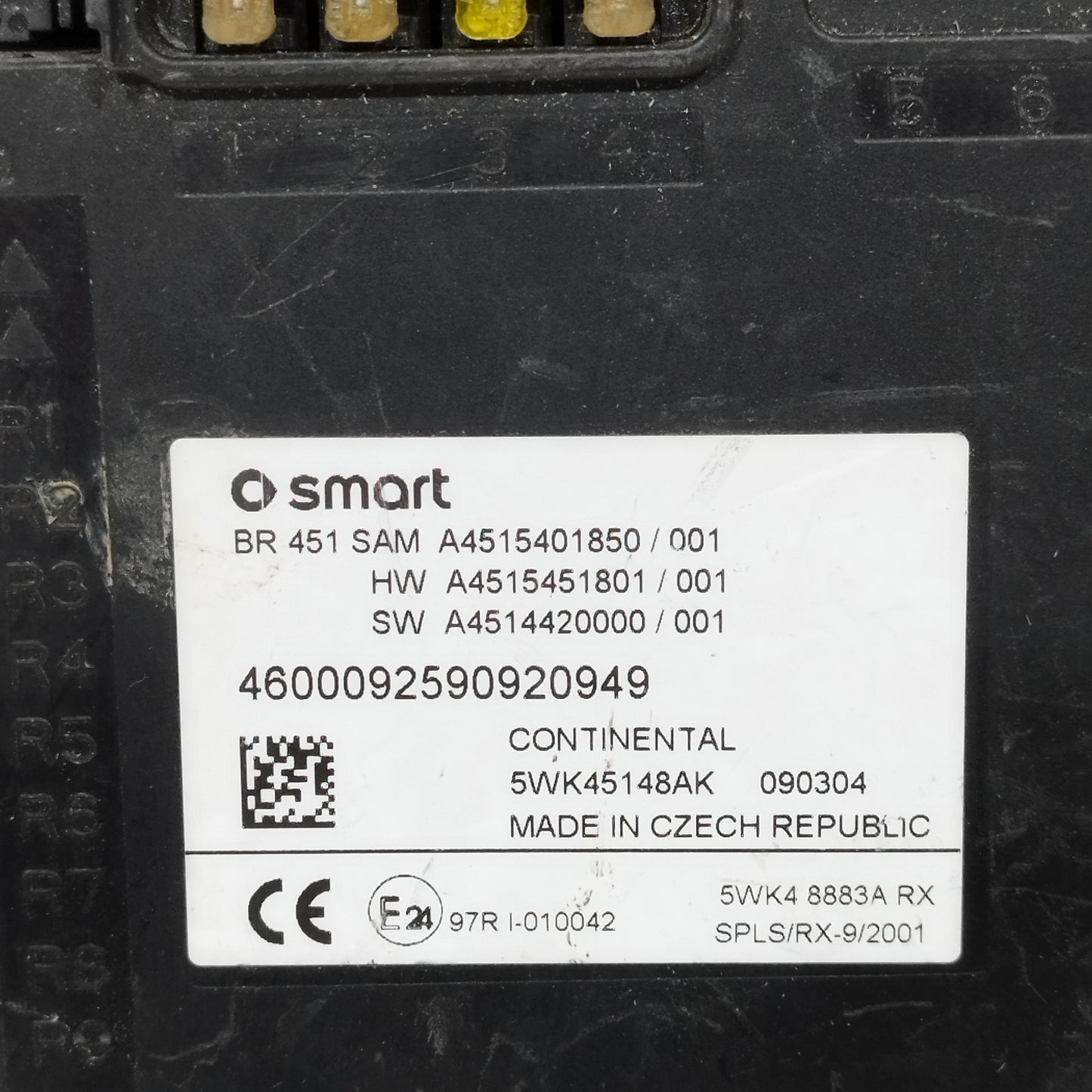 Steuergerät BSM Smart 451 1.0B 2010 Code: A4515401850/001 ecoAC12507