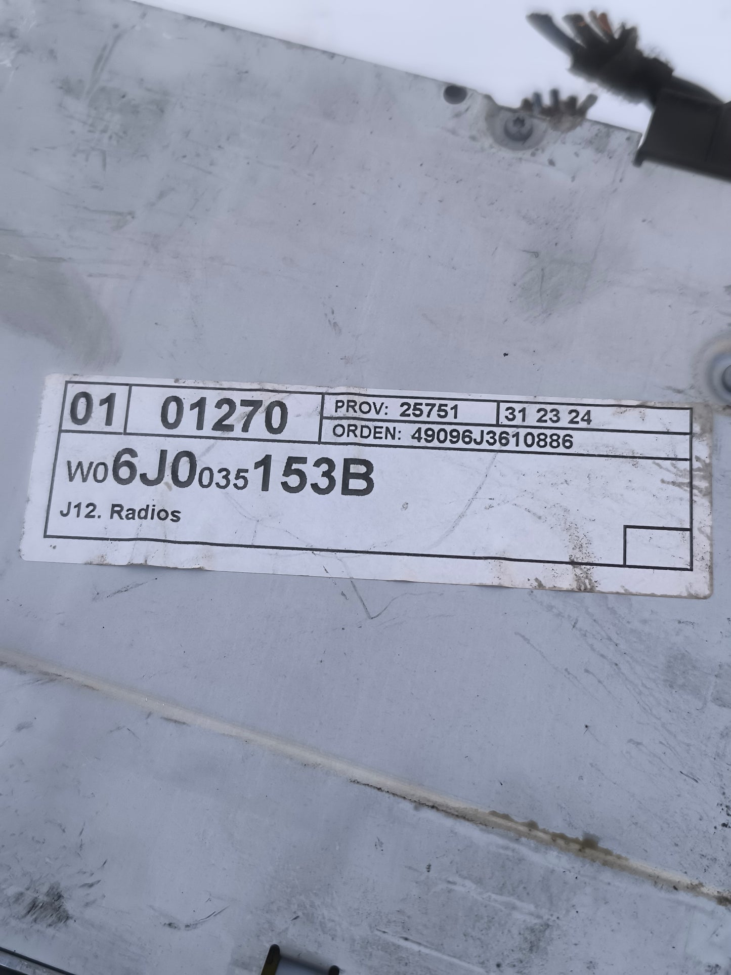 Autoradio Seat Ibiza anno 2011 cod: 6J0035153B ecoAG7863