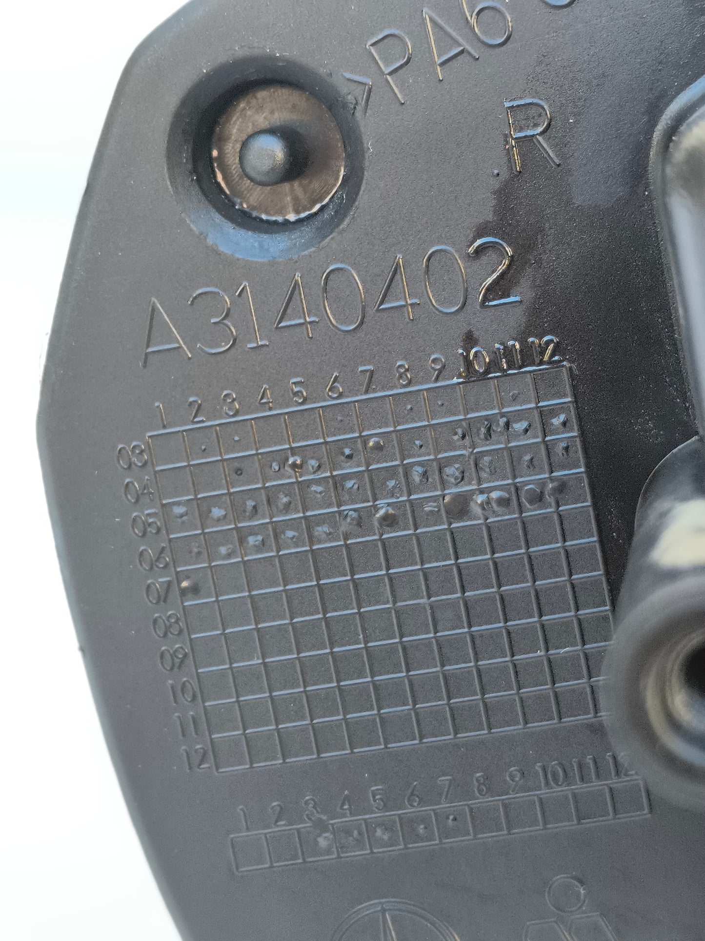 Specchietto dx elettrico nero Mercedes Classe A W169 7 fili ecoAG7417