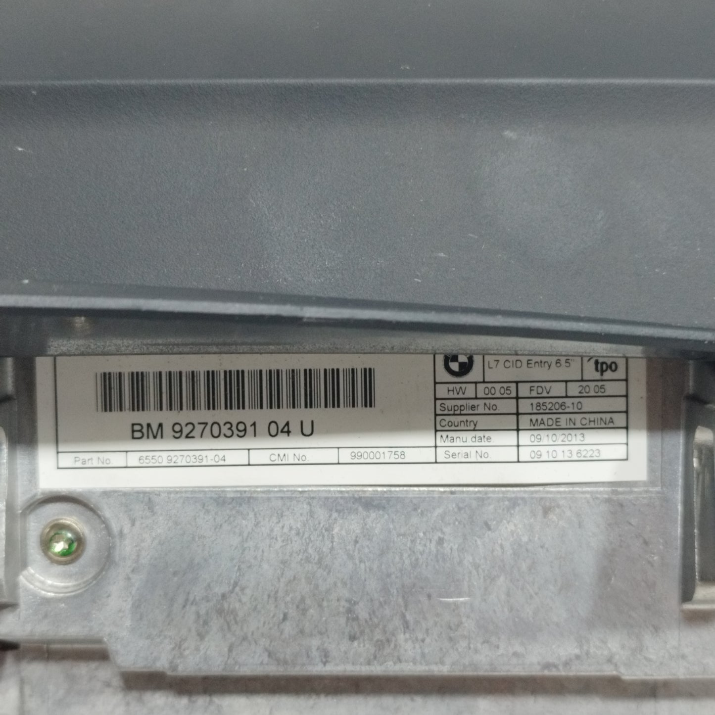 Display BMW Serie 1 F20 2013 cod: BM927039104U ecoAC8358