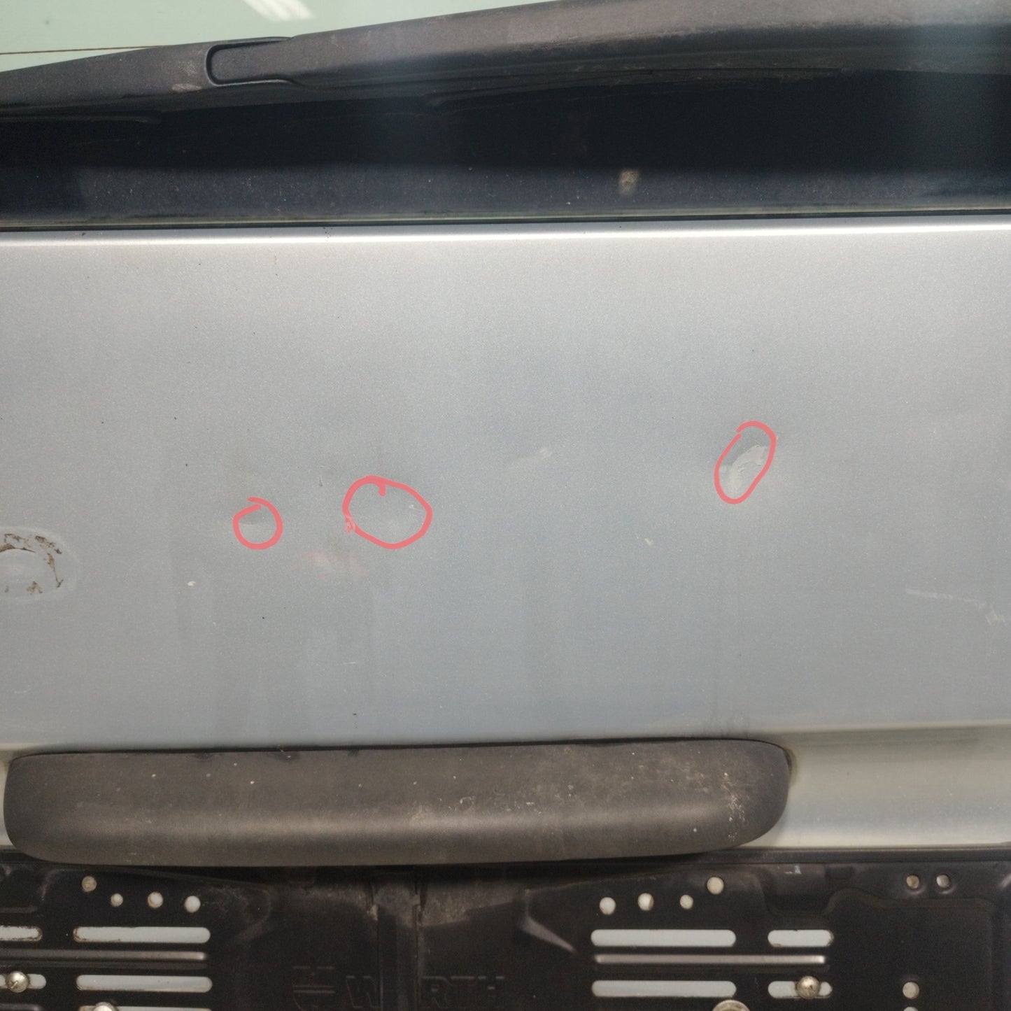 Portellone posteriore grigio argento Renault Kangoo 2008 ecoAC9047