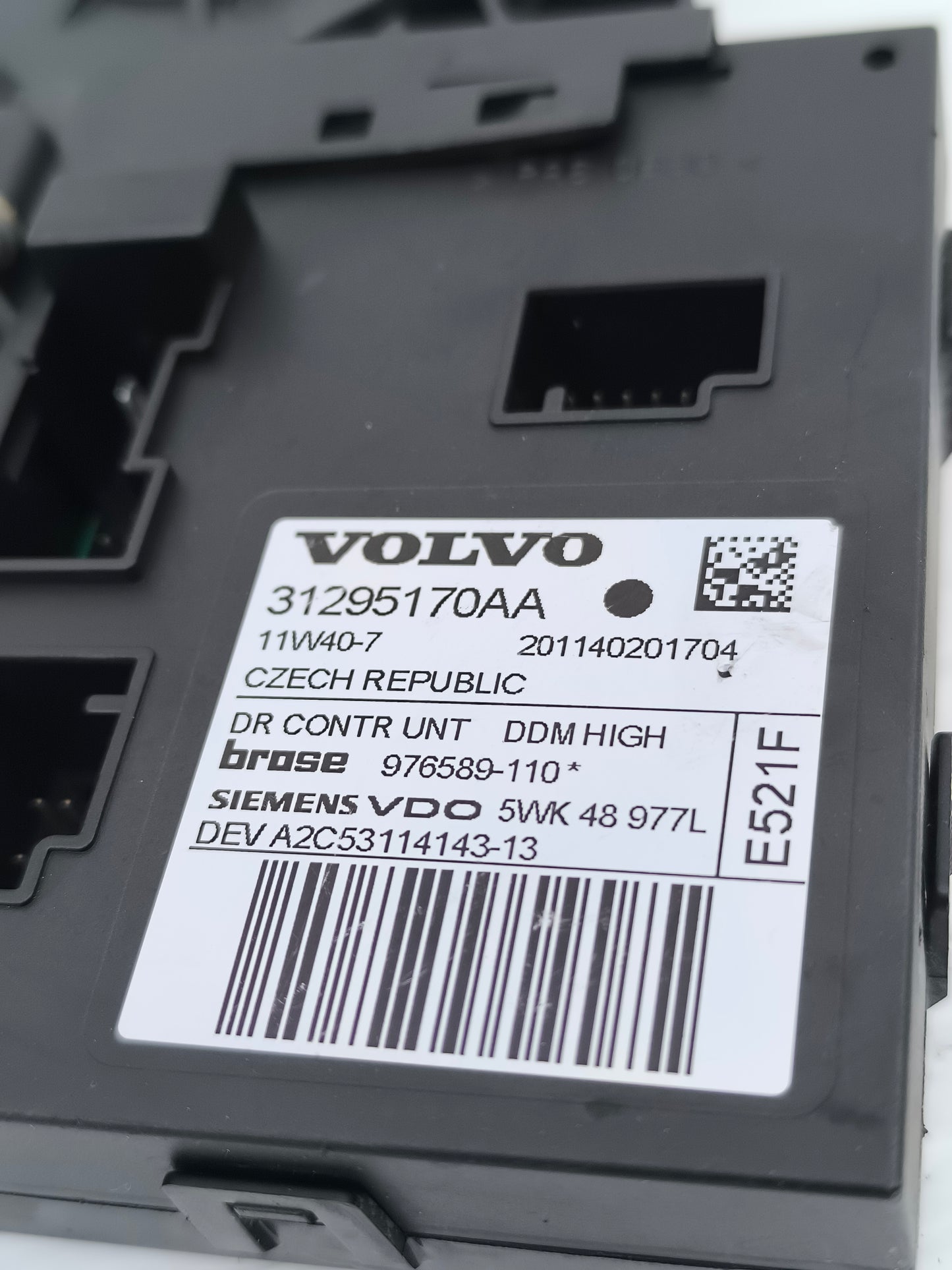 Motorino alzacristalli anteriore sx Volvo V50 anno 2009 cod. 31295170AA ecoAG7459