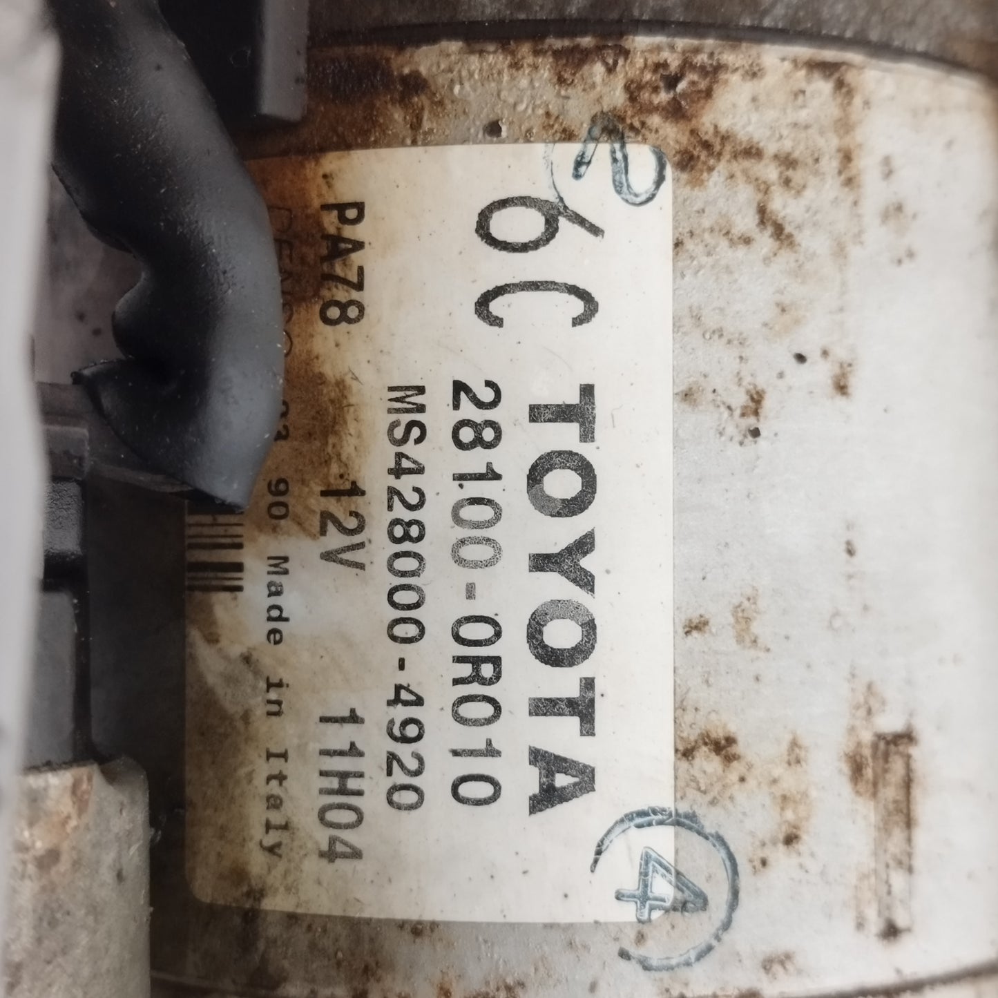 Motorino avviamento Toyota RAV 4 2.2 D 2008 cod: 28100-0R010 ecoAC14306