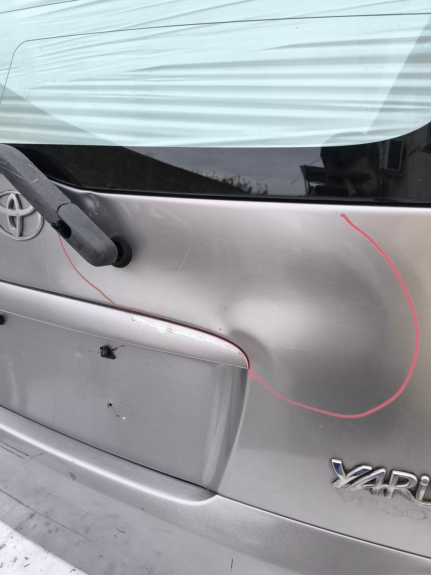 Portellone grigio Toyota Yaris Verso anno 1999-2005 ecoAG7972