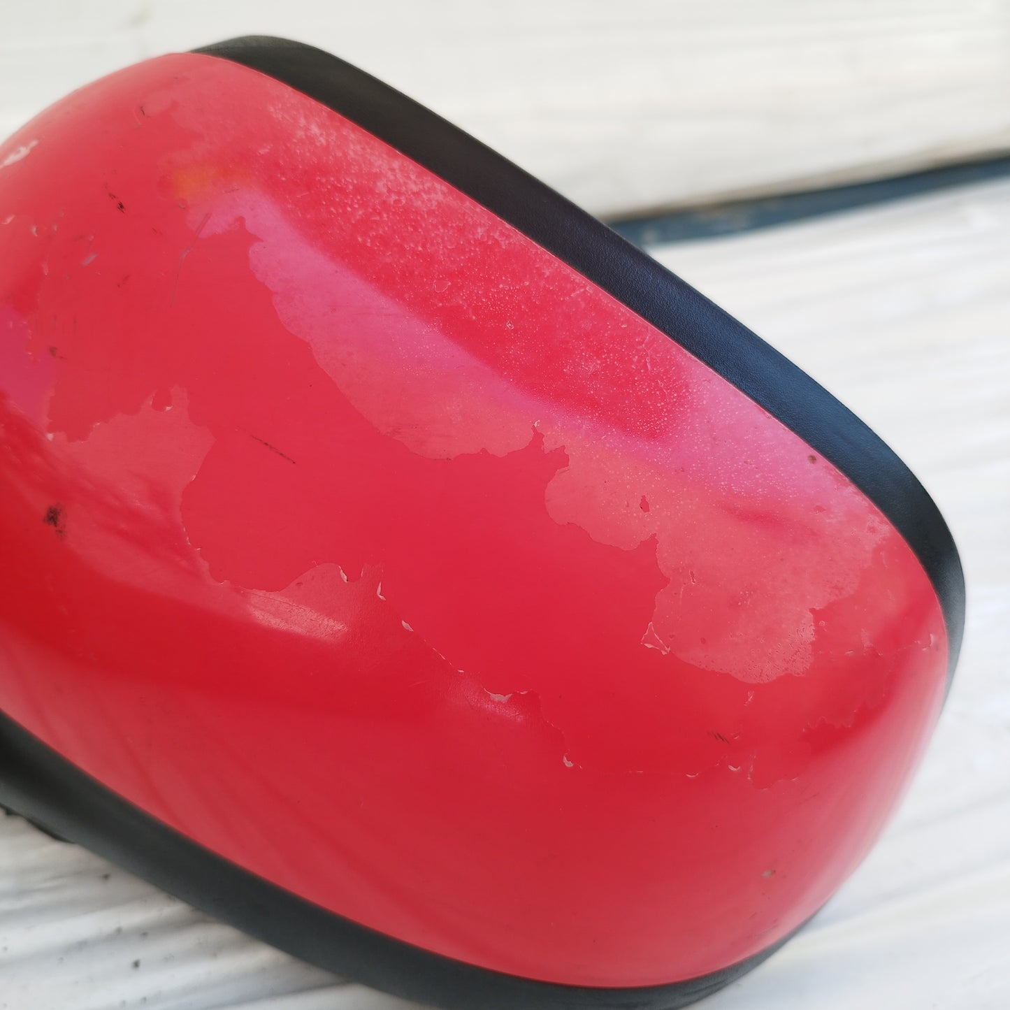 Specchietto manuale anteriore sx rosso Chevrolet Spark 2010-2015 ecoDM385