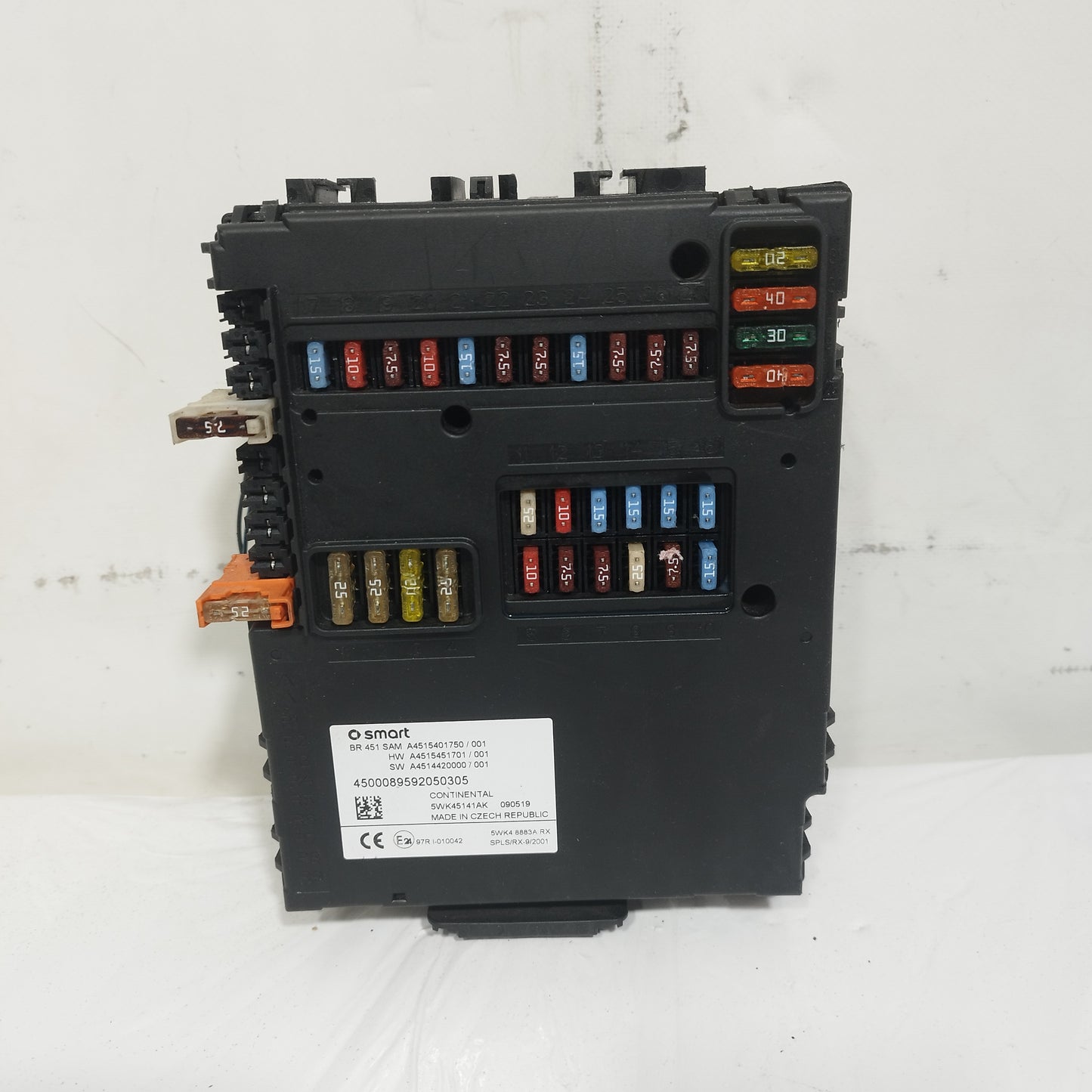 Centralina Sam Smart fortwo 451 1.0 B 2010 cod: A4515401750/001 ecoAC14823