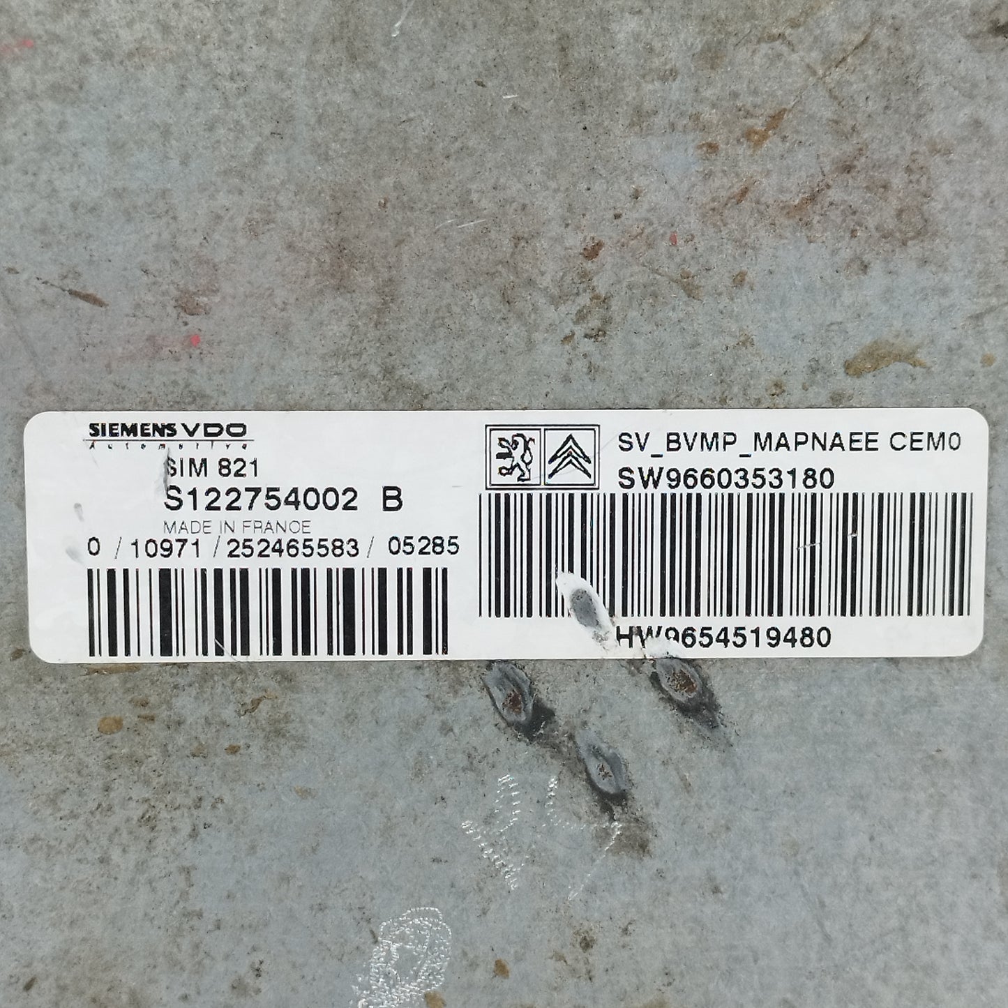 Centralina cambio automatico Citroen C3 1.4 B 2005 Cod: S122754002 ecoAC12070