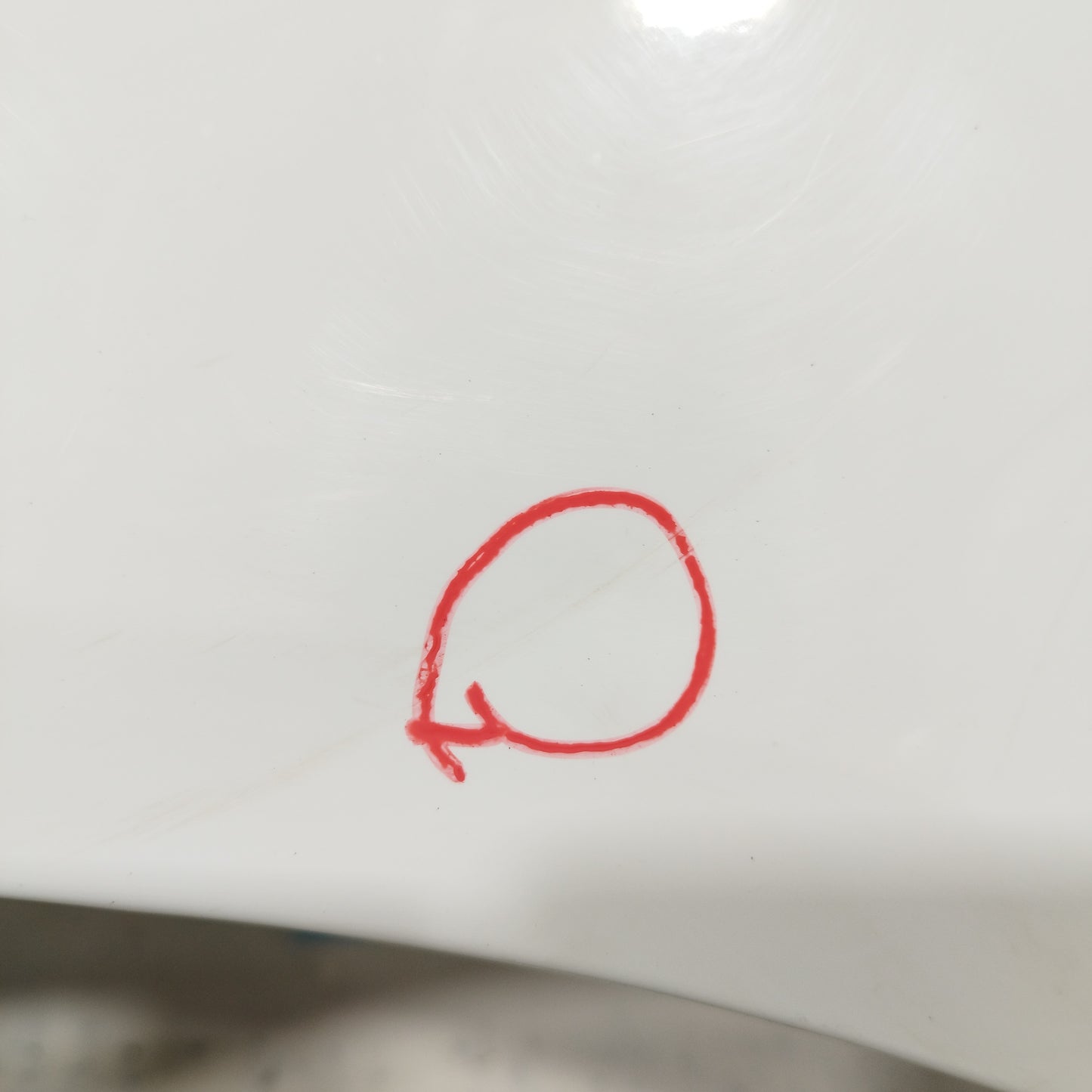 Front mudguard left white Opel Corsa D 2011 ecoAC9578