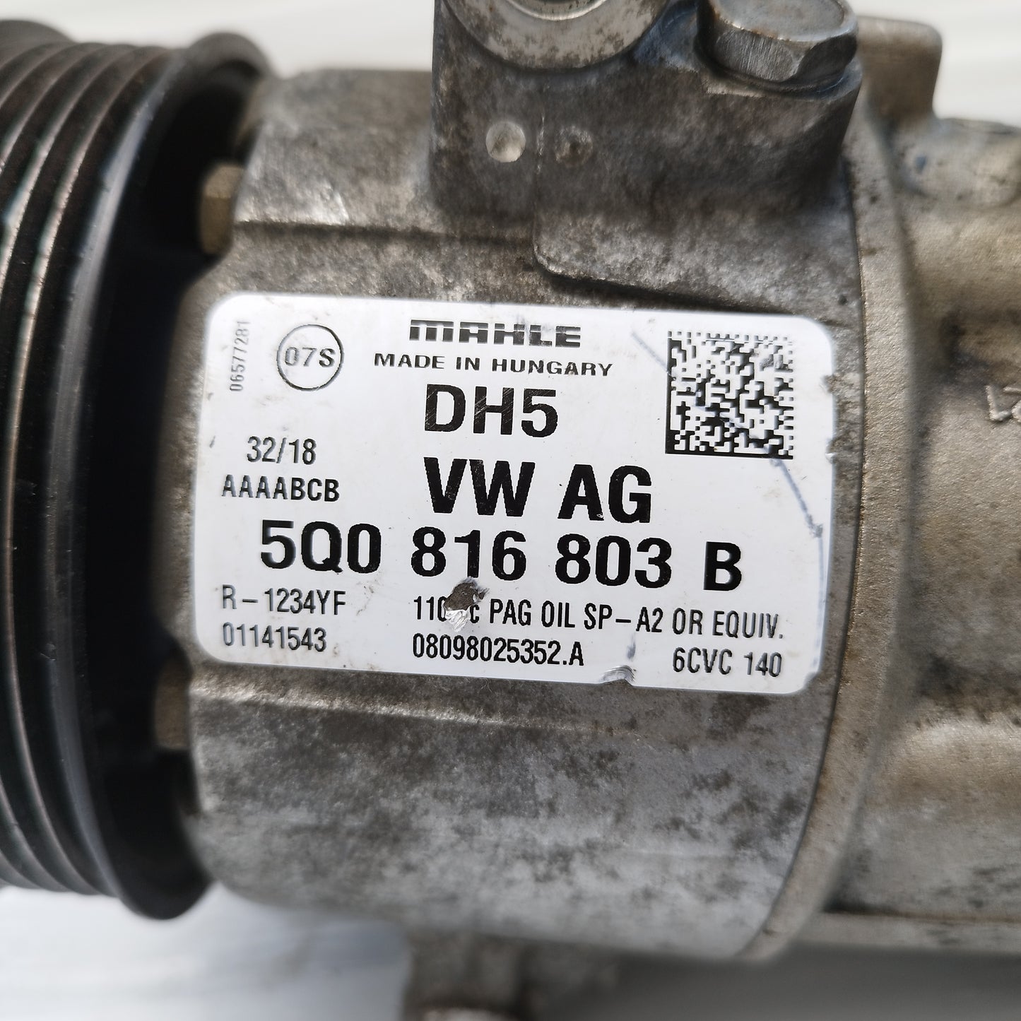 Compressore a / c Skoda Octavia 1.6 D 2020 cod: 5Q0816803B ecoAC15946