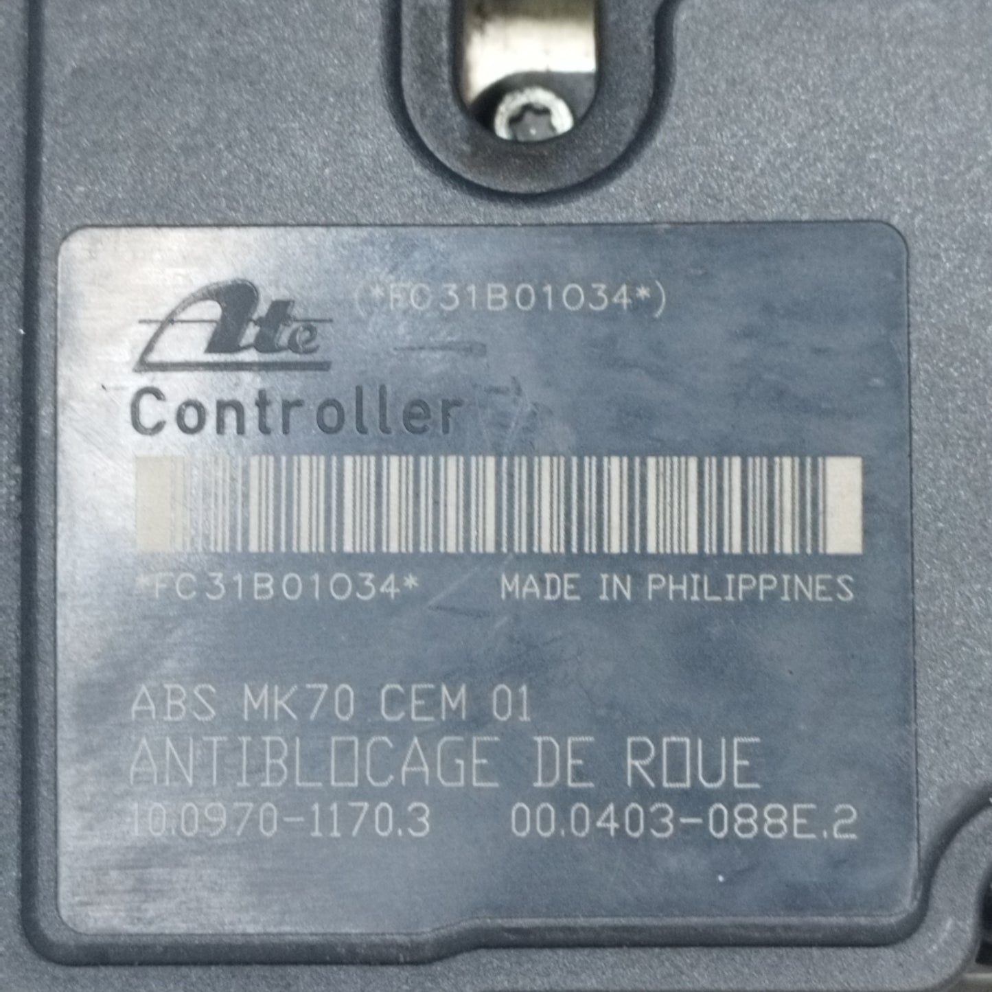 ABS pump Peugeot 206 Plus 1.6 HDI 2009 cod: 10.0207-0220.4 ecoAC9110