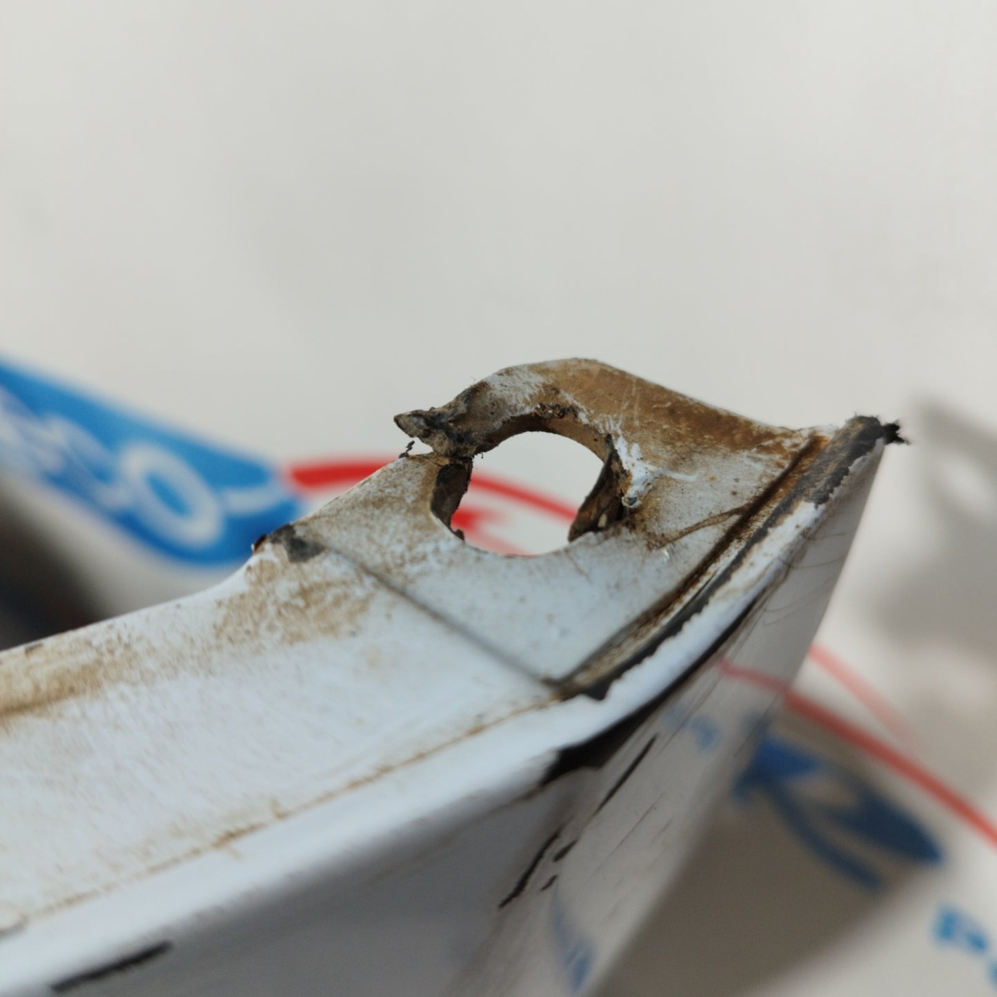 Light blue front bumper Fiat 500 2009 ecoAC10375