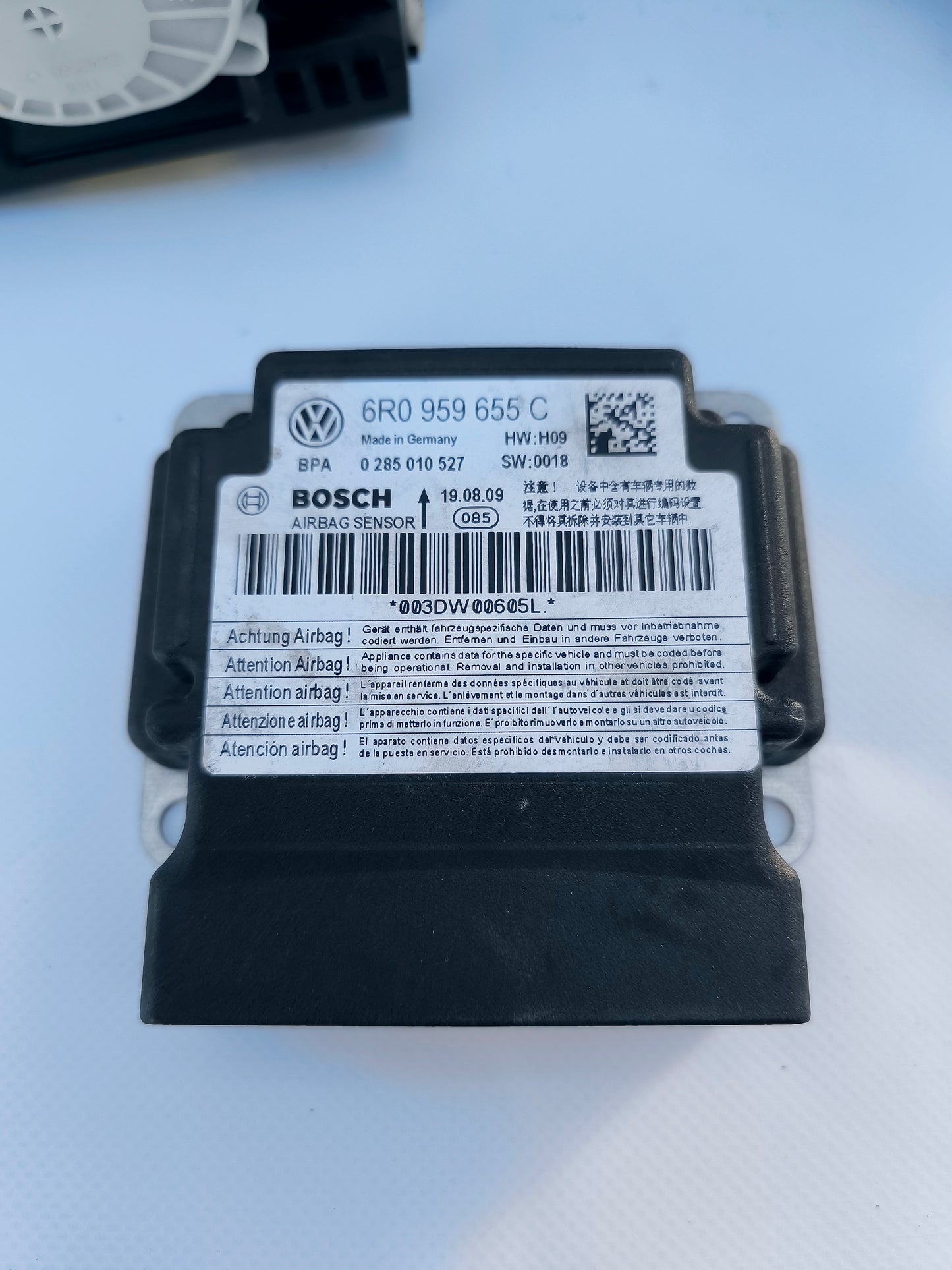 Airbag-Kit für Volkswagen Polo, Baujahr 2009, Code: 6R0959655C ecoAG6423