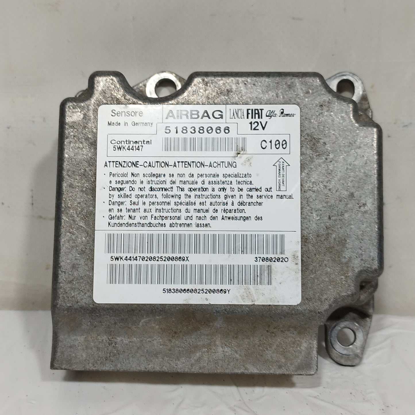 Kit airbag Fiat Grande Punto 2008-2010 cod: 51838066 ecoAC16286