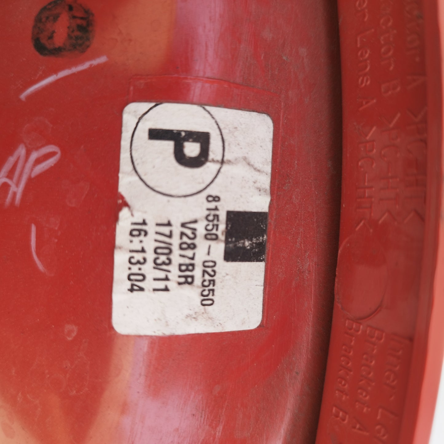 Fanale posteriore dx Toyota Auris (E15) 2010-2012 cod: 81550-02550 ecoDM283