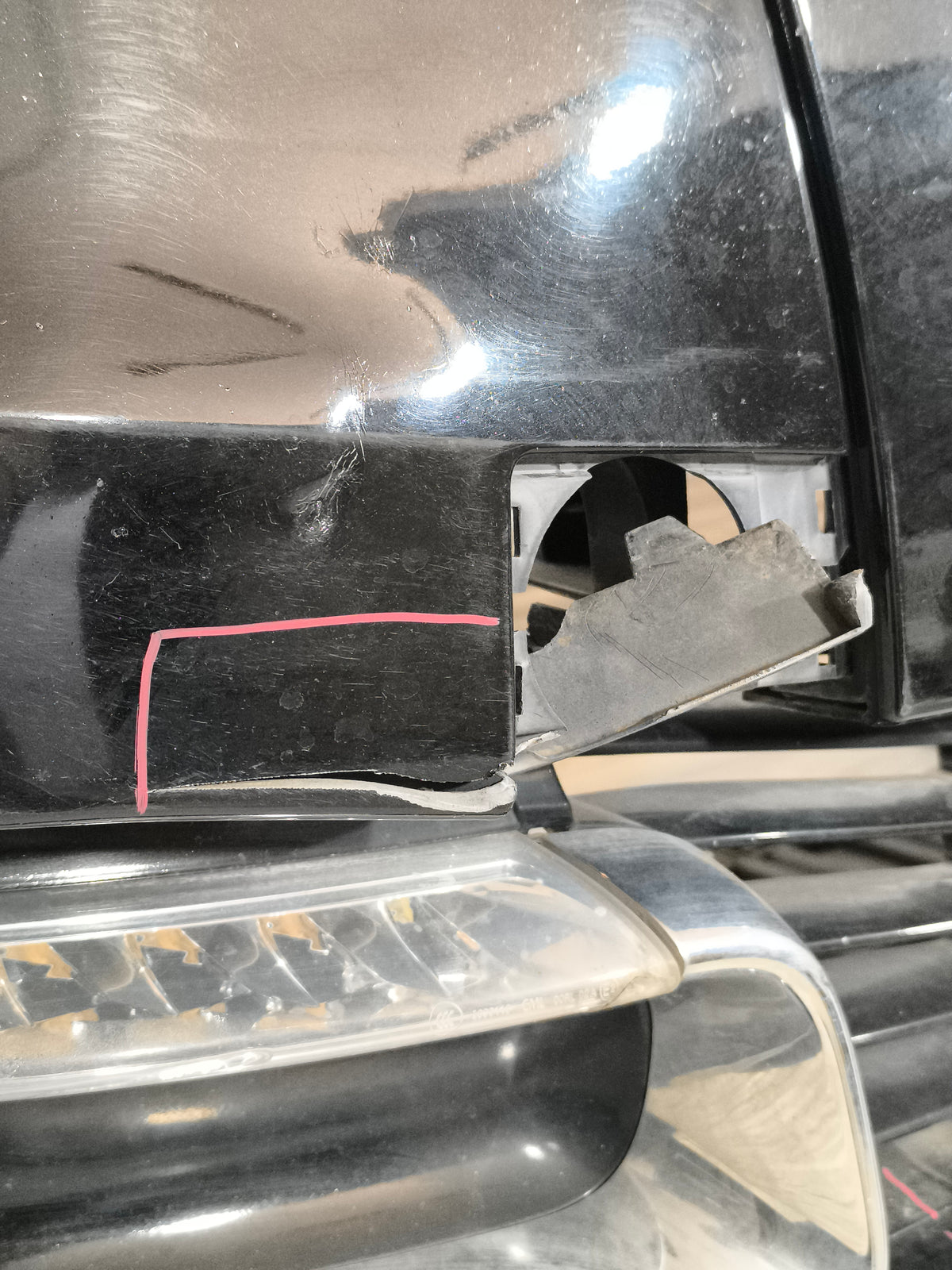 Paraurti anteriore nero Renault Scenic III anno 2013-2016 Restyling ecoAG9819