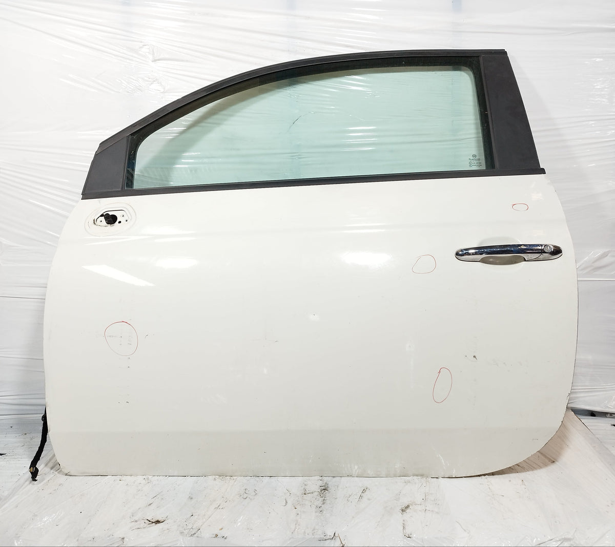 Sportello anteriore sx bianco Fiat 500 (312) 2007-2015 ecoAC17177