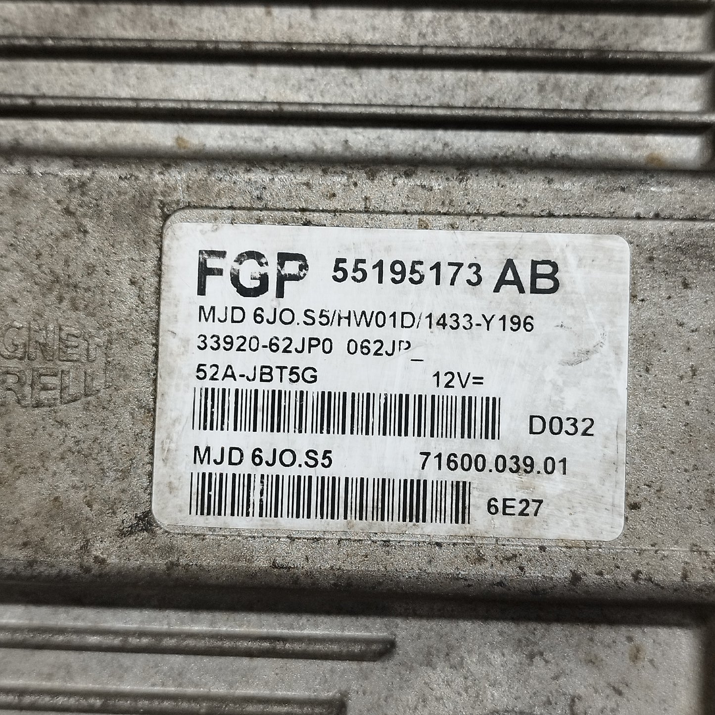 Suzuki Swift 1.3MTJ 2006 Motorsteuergerät-Code: 55195173 ecoAC12755