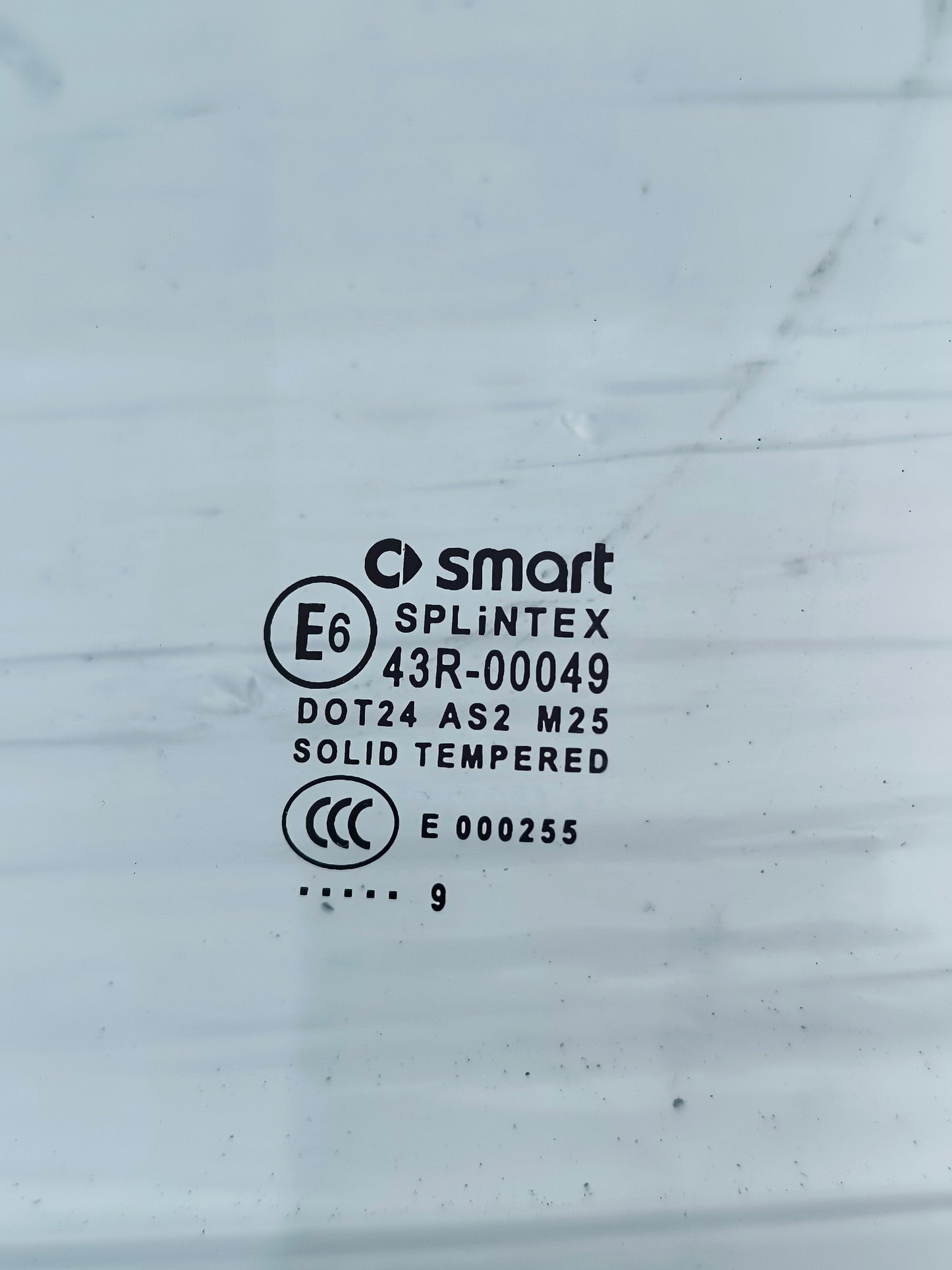 Vetro scendente sx Smart 451 ecoAG6792