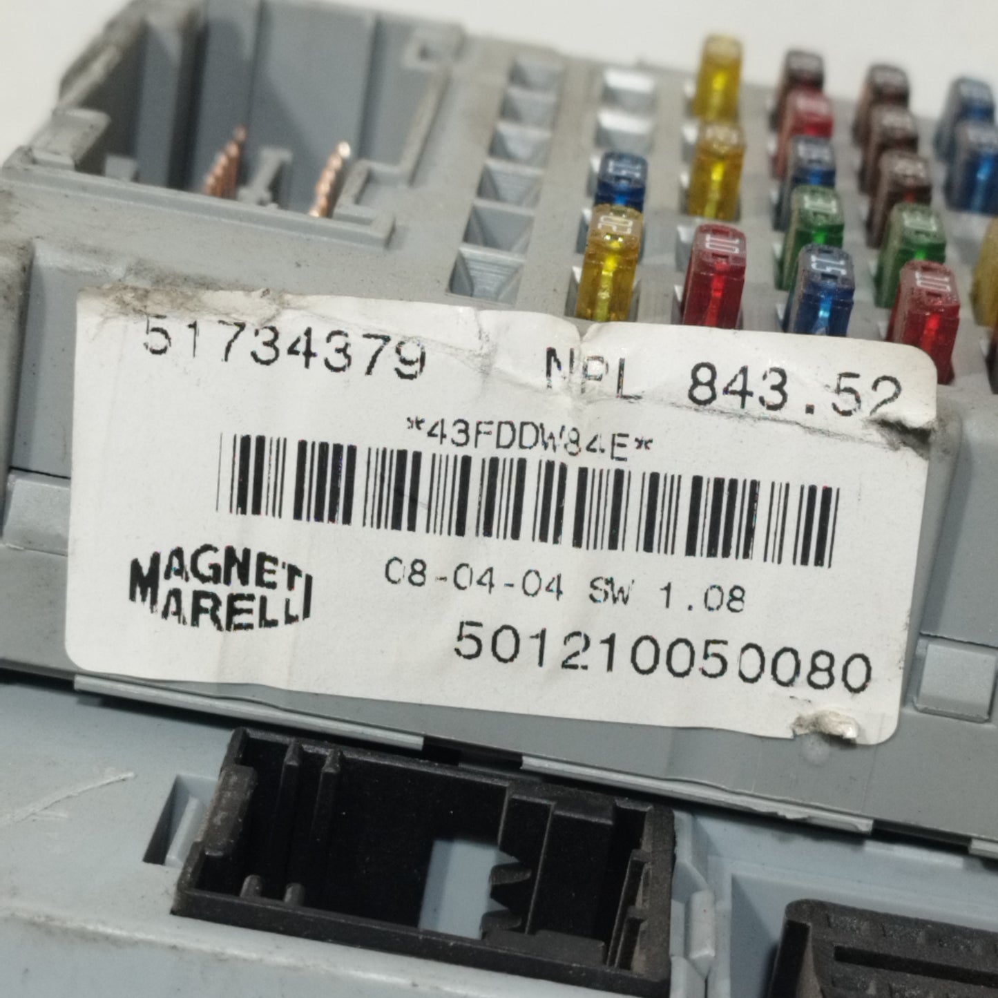 Kit accensione Lancia Ypsilon 1.2 B 2004 Cod: IAW5AF.NY ecoAC10948