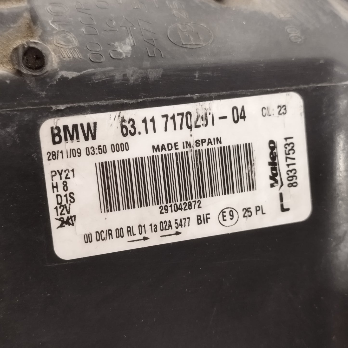 Fanale anteriore sx Bmw serie 1 E81 / E87 2007-2011 Xenon cod: 89317531 ecoAC16168