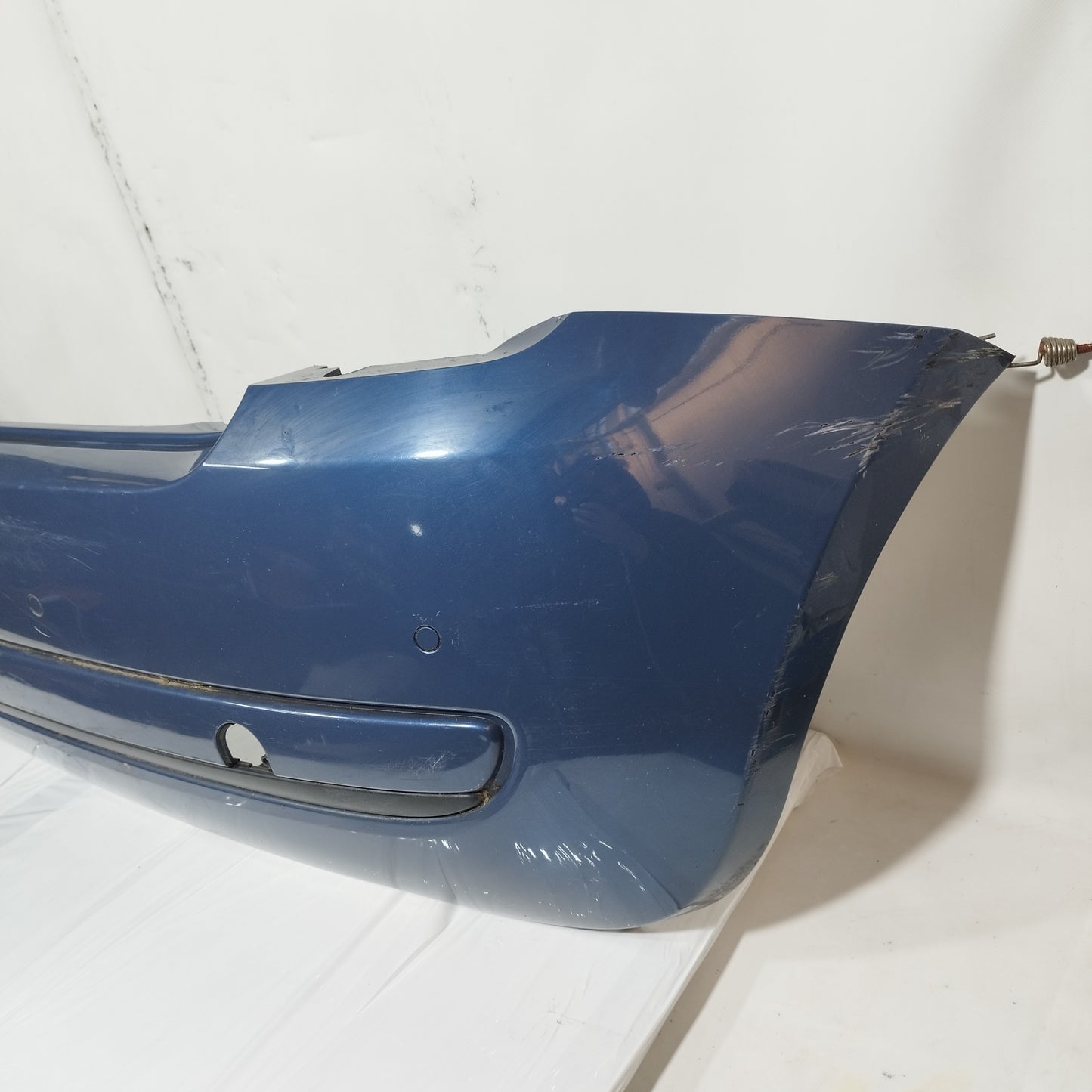 Paraurti posteriore blu impeccabile metallizzato Fiat 500 2008 ecoAC15036