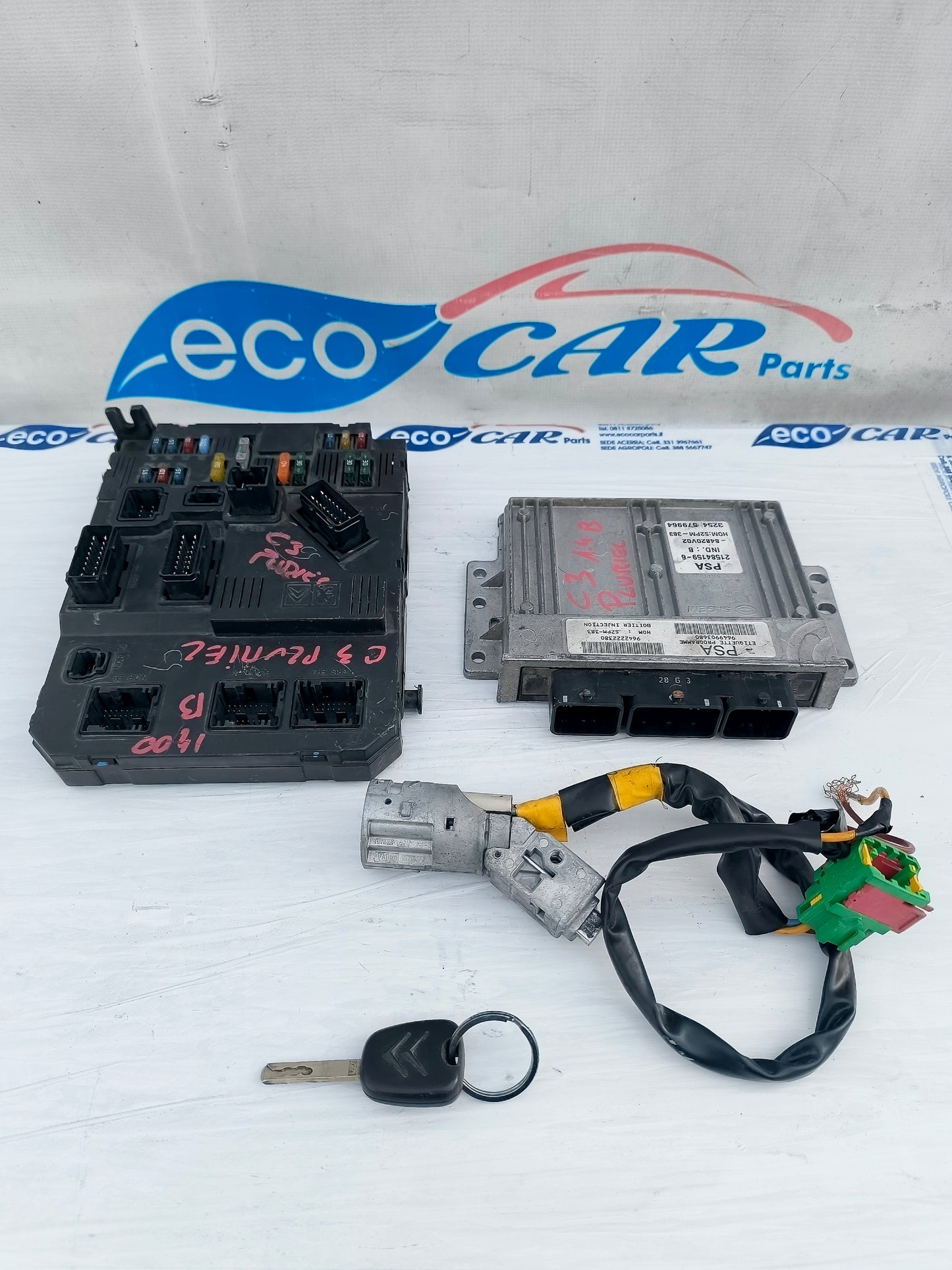 Kit accensione Citroen C3/ C3 Pluriel 1.4 B 2005 Cod: 9649903680 ecoAG6217