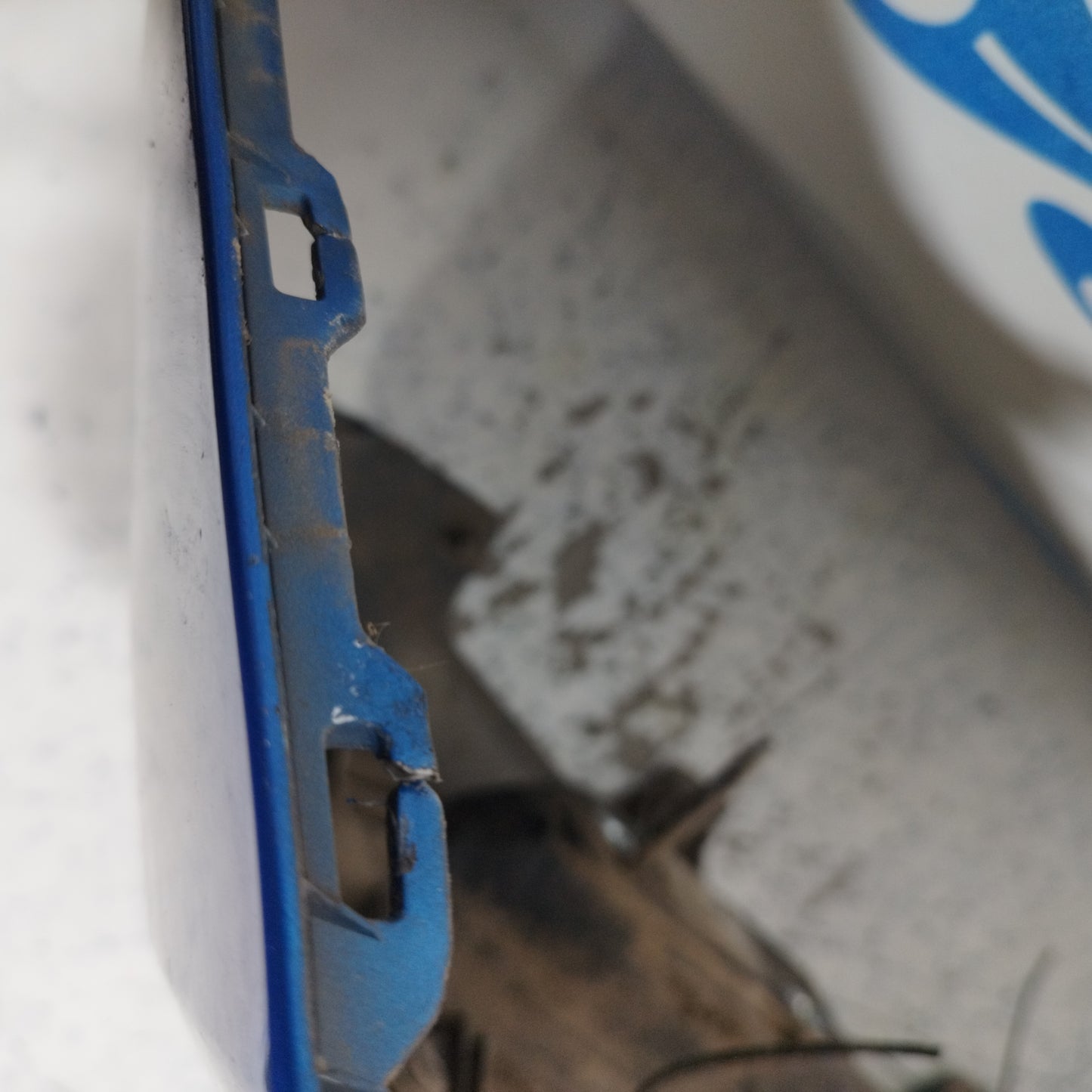 Heckstoßstange in Elektrischblau für Hyundai i10 2008 ecoAC9783