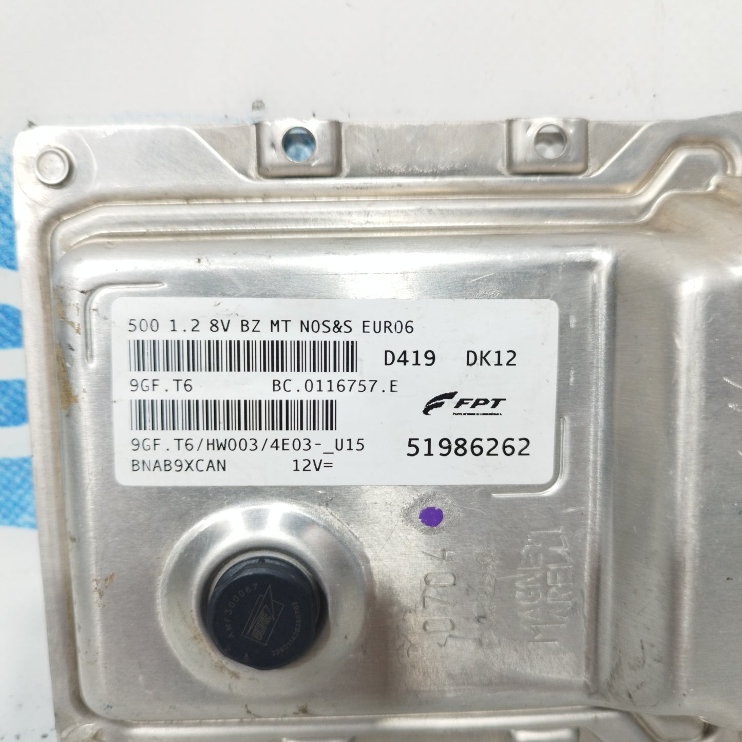 Zündanlage Fiat 500 1.2 B 2010, Teilenummer: 51986262 ecoAC8929