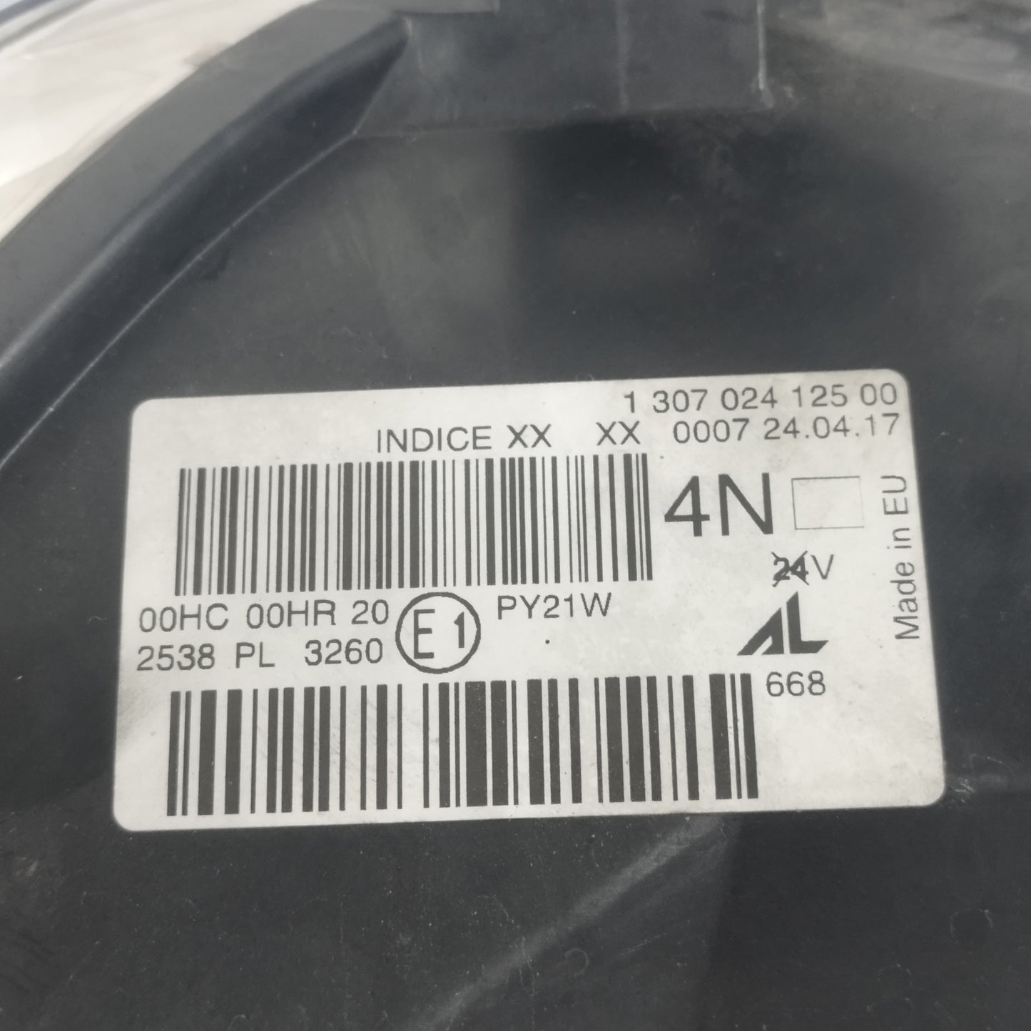 Fanale anteriore dx Renault Megane 2011 Cod: 1307024125 ecoAC13914