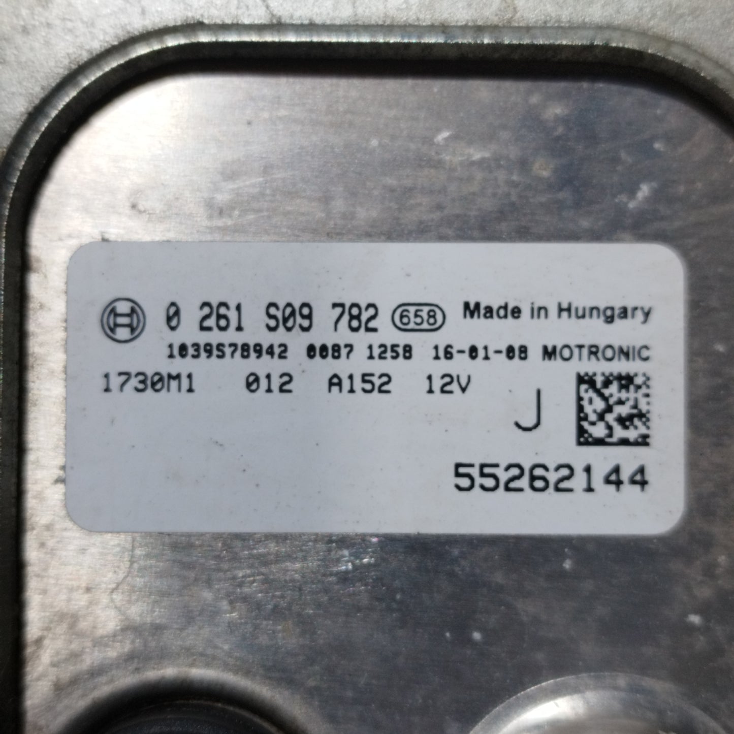 Engine control unit Alfa Romeo Giulietta 1.4 TB 2015 Code: 0261S09782 ecoAC11177