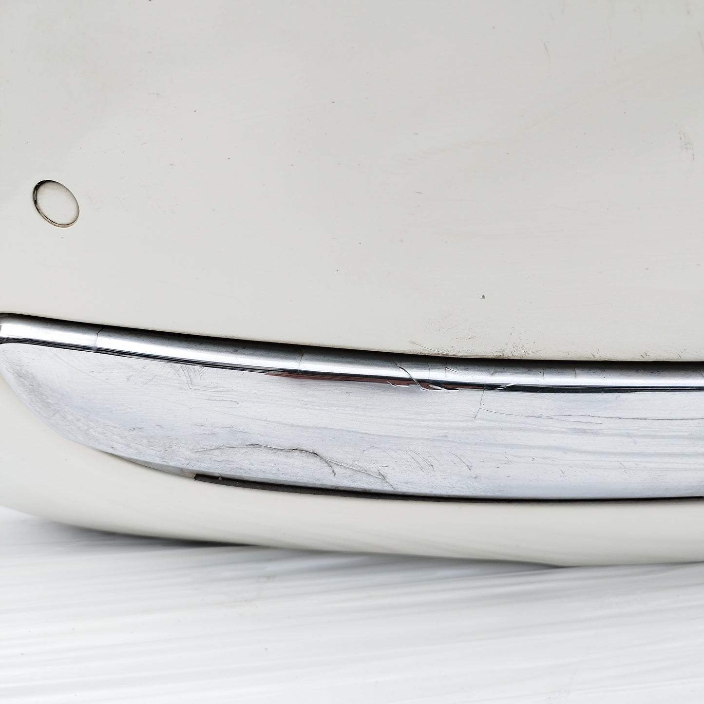 Paraurti posteriore bianco Fiat 500 2008 cod: 735425627 ecoAC15757