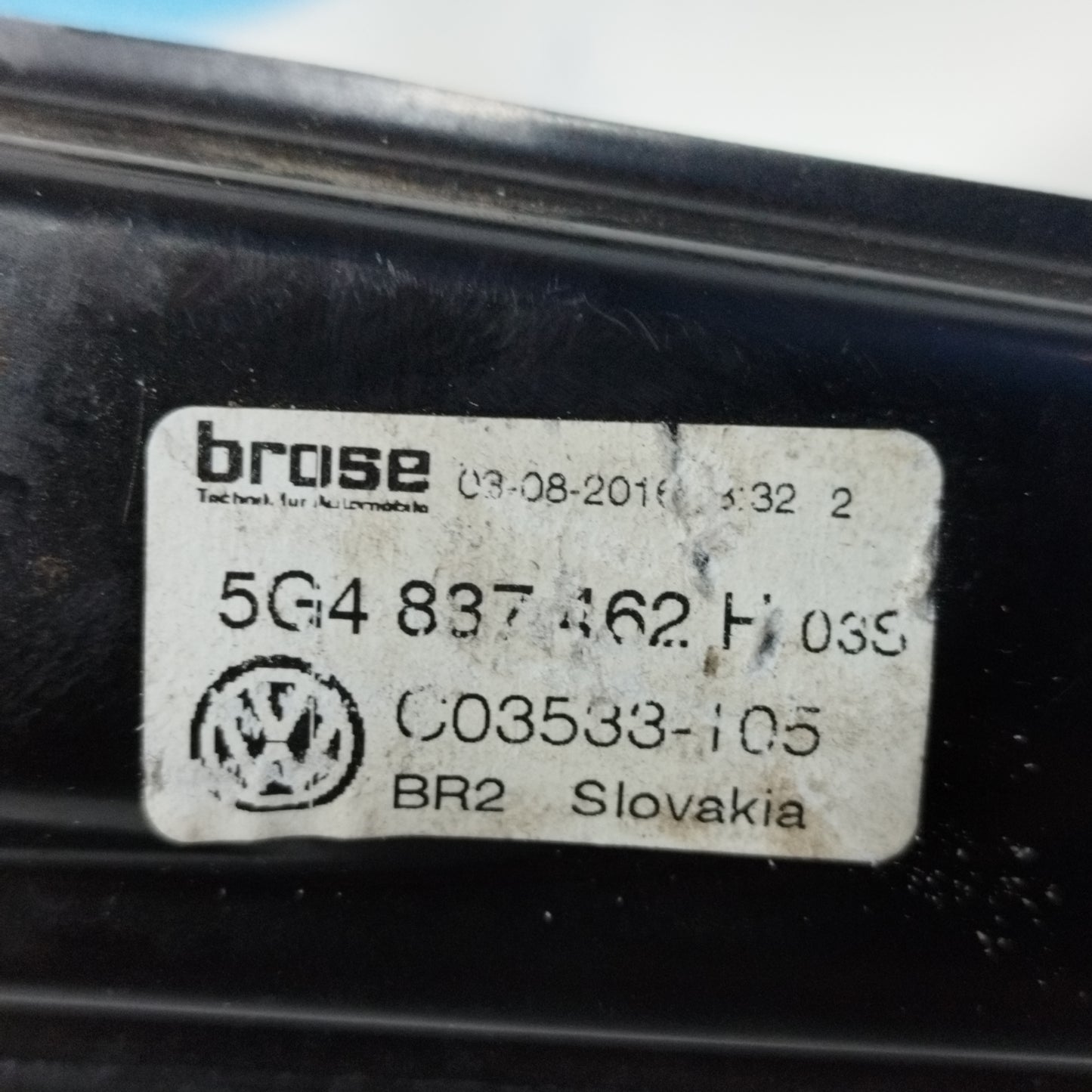Front right rack Volkswagen Golf 7 2016 Code: C03533-105 ecoAC10559