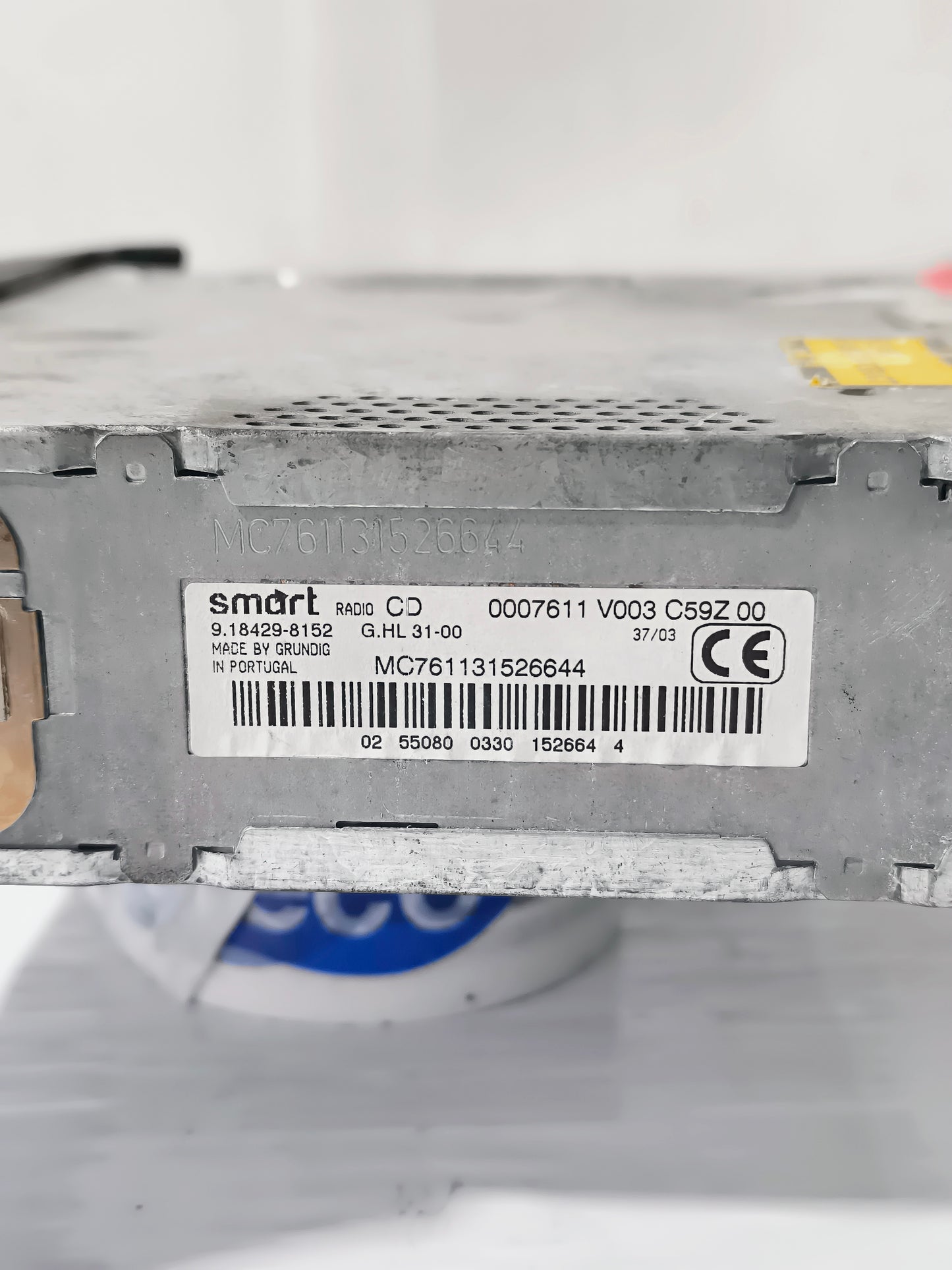 Smart 450 car radio Code 9.18429-8152 ecoAG6210