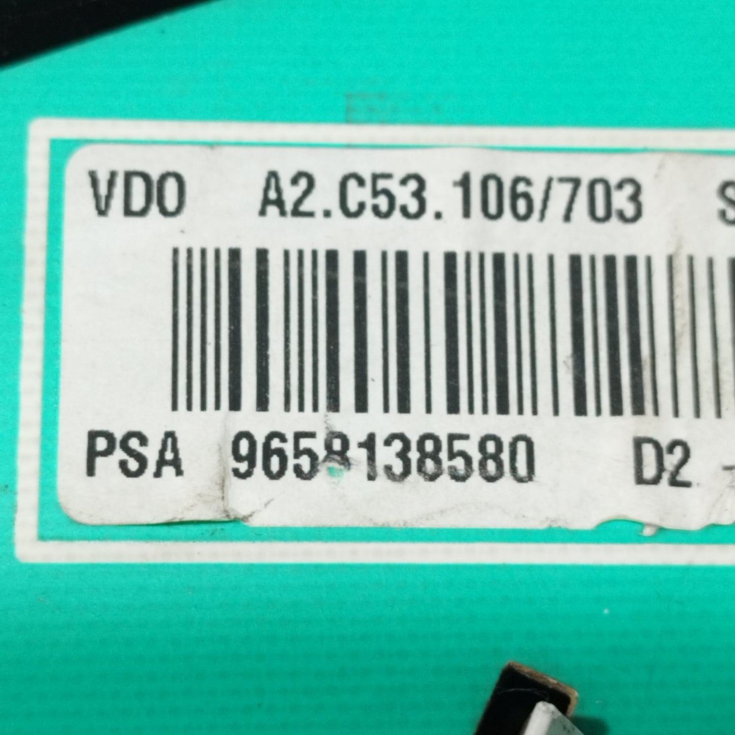 Peugeot 407 2.0 HDI 2004 Instrumententafelcode: 9658138580 ecoAC10417