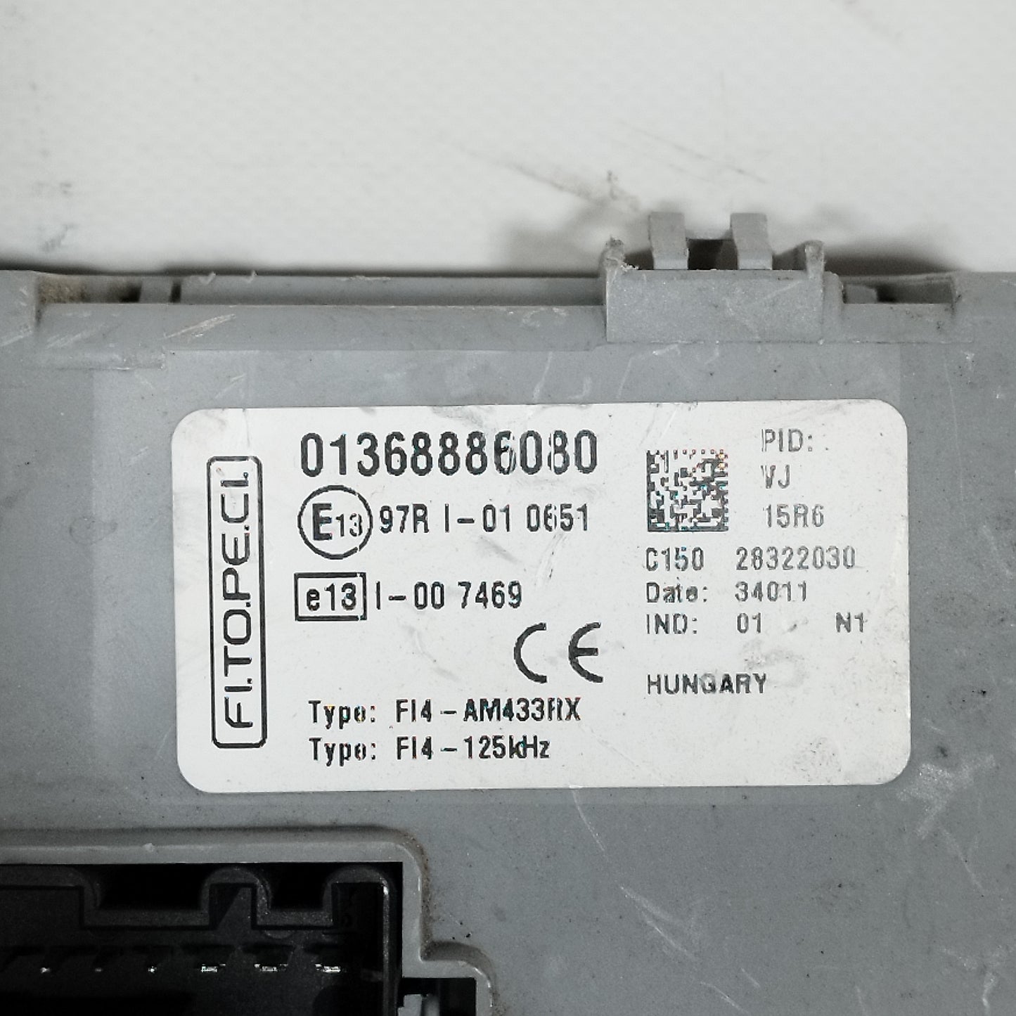 Zündungssatz Fiat Qubo 1.3 MJT 2012 Kabeljau: 51918355 ecoAC12396