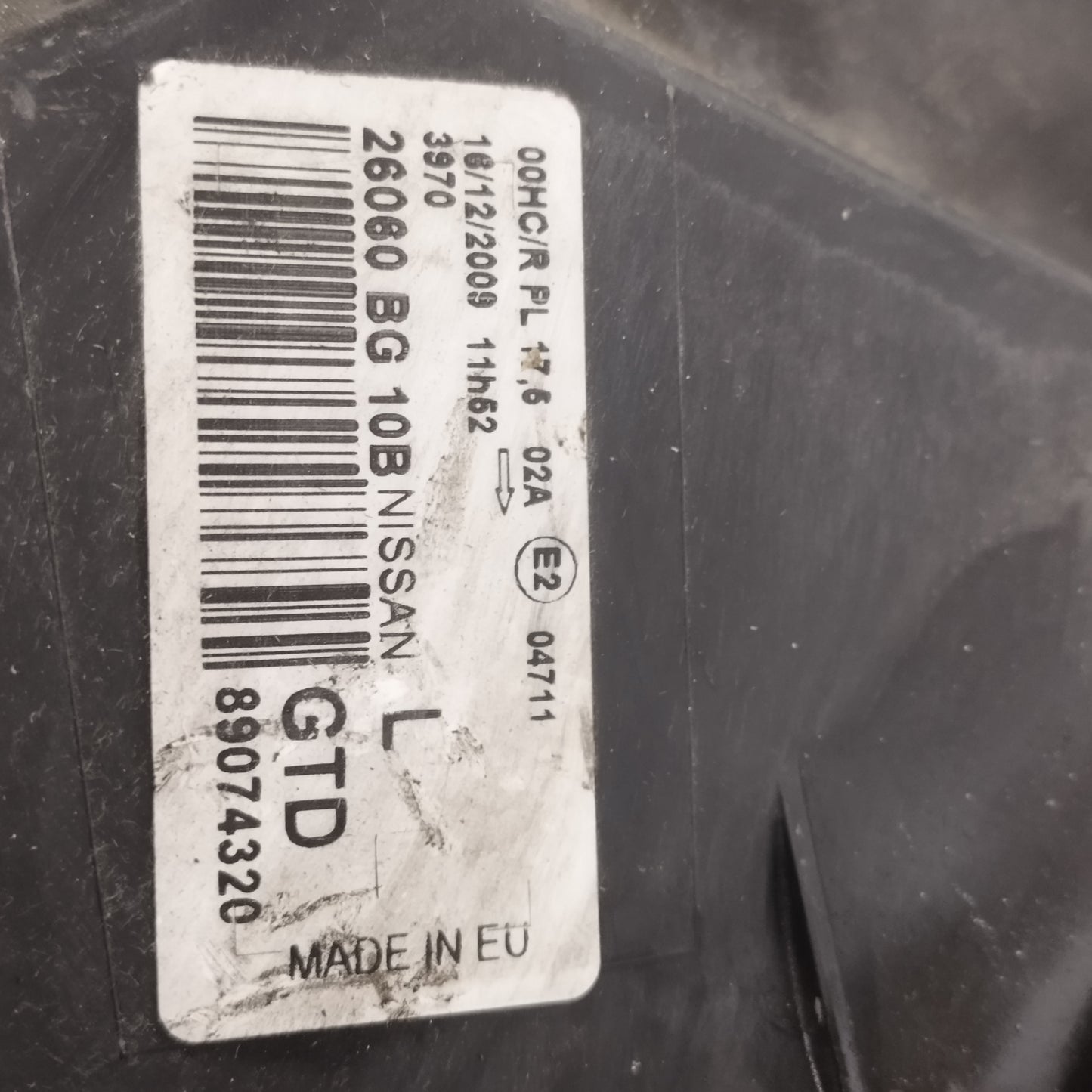 Fanale anteriore sx Nissan Micra K12 2003-2010 cod: 26060bg10b ecoAC14843