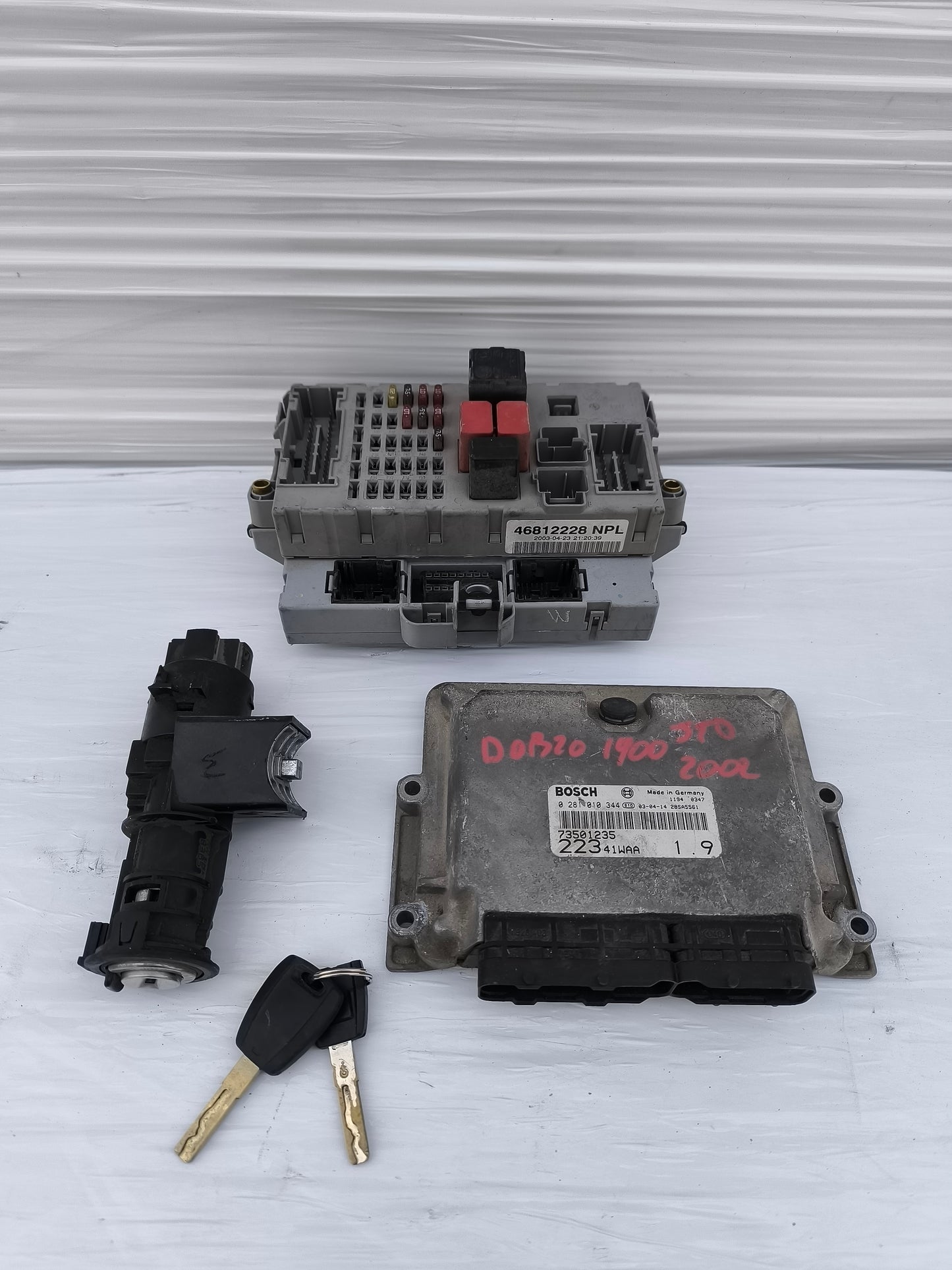 Kit accensione Fiat Doblo 1.9 JTD 2002 cod: 0281010344 ecoAG7849