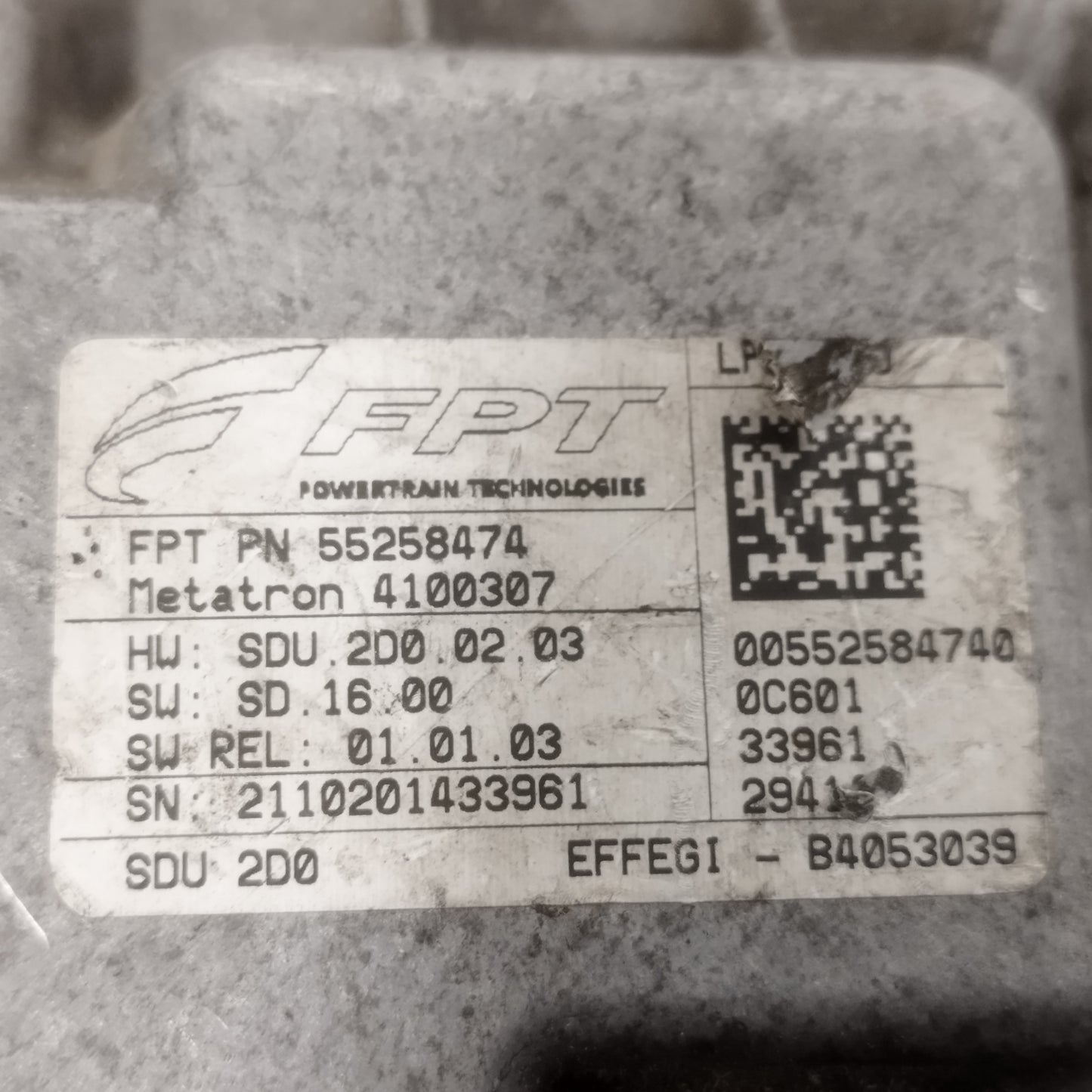 Centralina GPL metatron Fiat Punto Evo 1.2 Gpl 2009-2012 cod: 55258474 ecoAC16235
